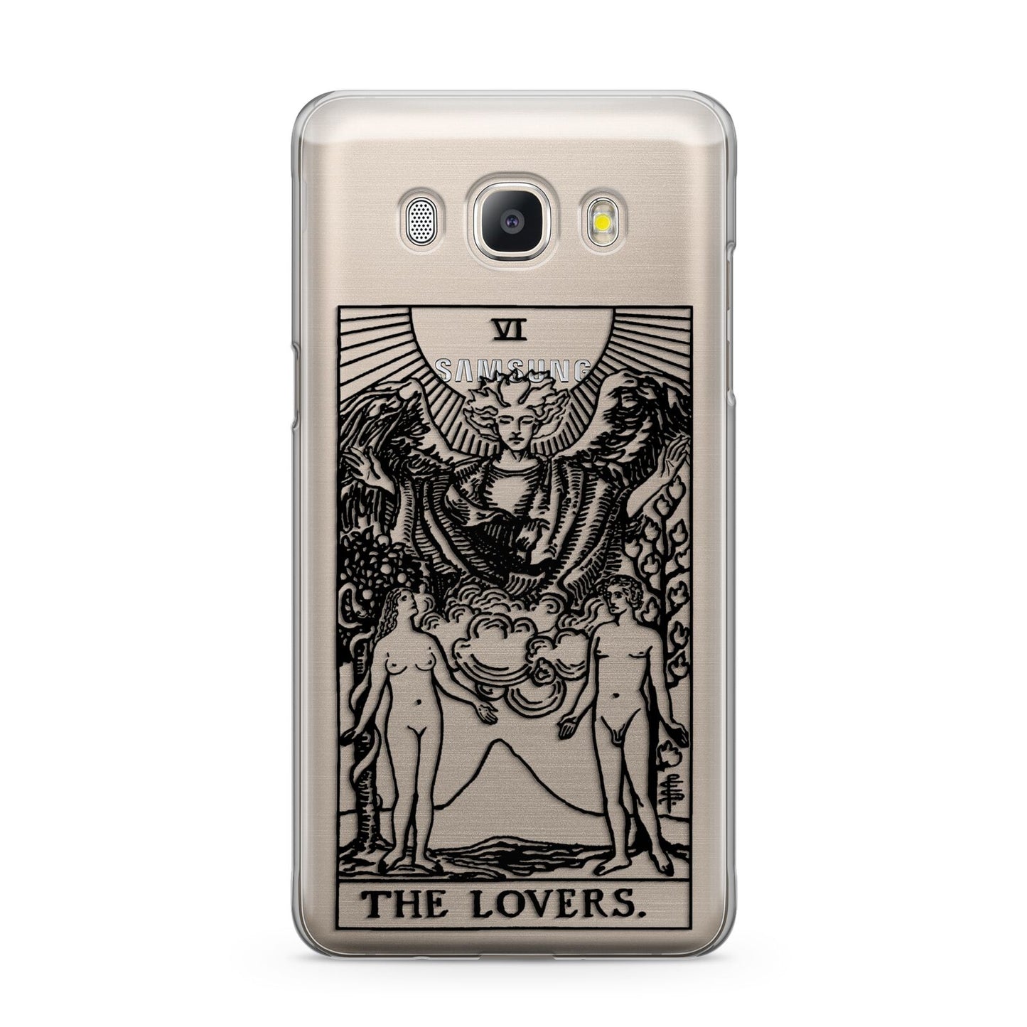 The Lovers Monochrome Tarot Card Samsung Galaxy J5 2016 Case