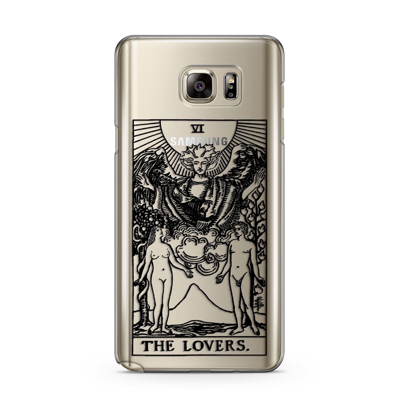 The Lovers Monochrome Tarot Card Samsung Galaxy Note 5 Case