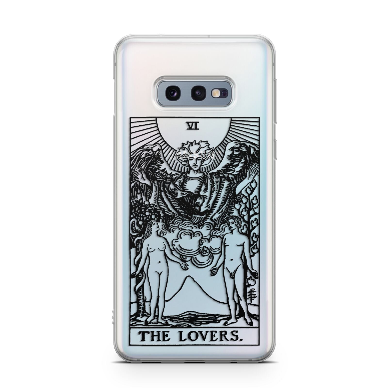 The Lovers Monochrome Tarot Card Samsung Galaxy S10E Case