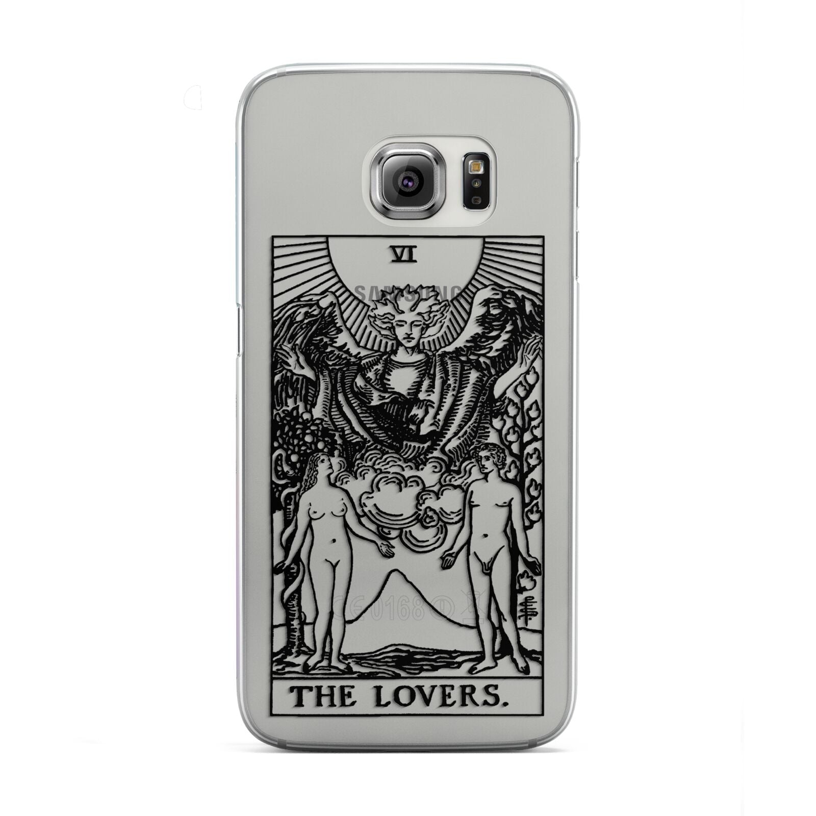 The Lovers Monochrome Tarot Card Samsung Galaxy S6 Edge Case