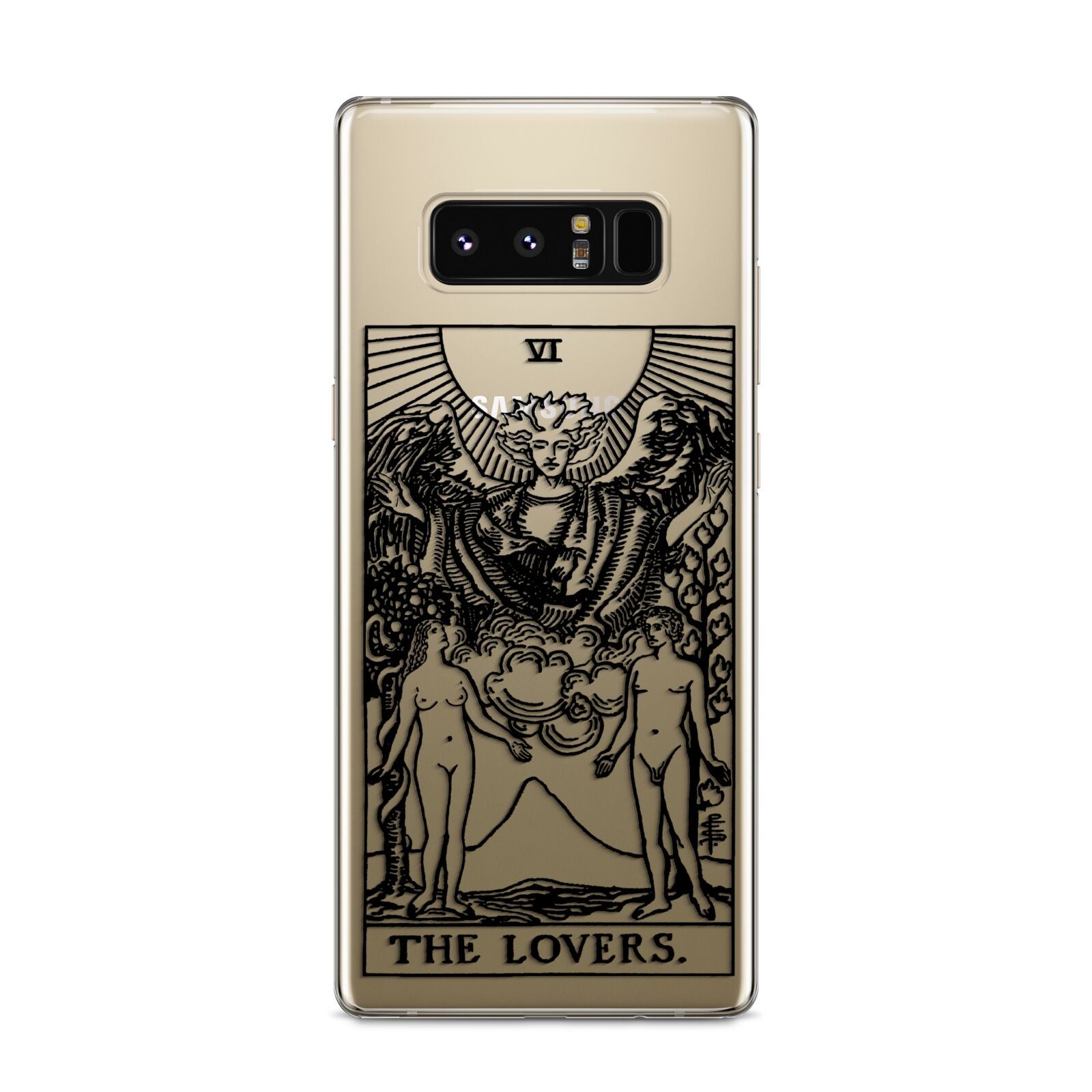 The Lovers Monochrome Tarot Card Samsung Galaxy S8 Case