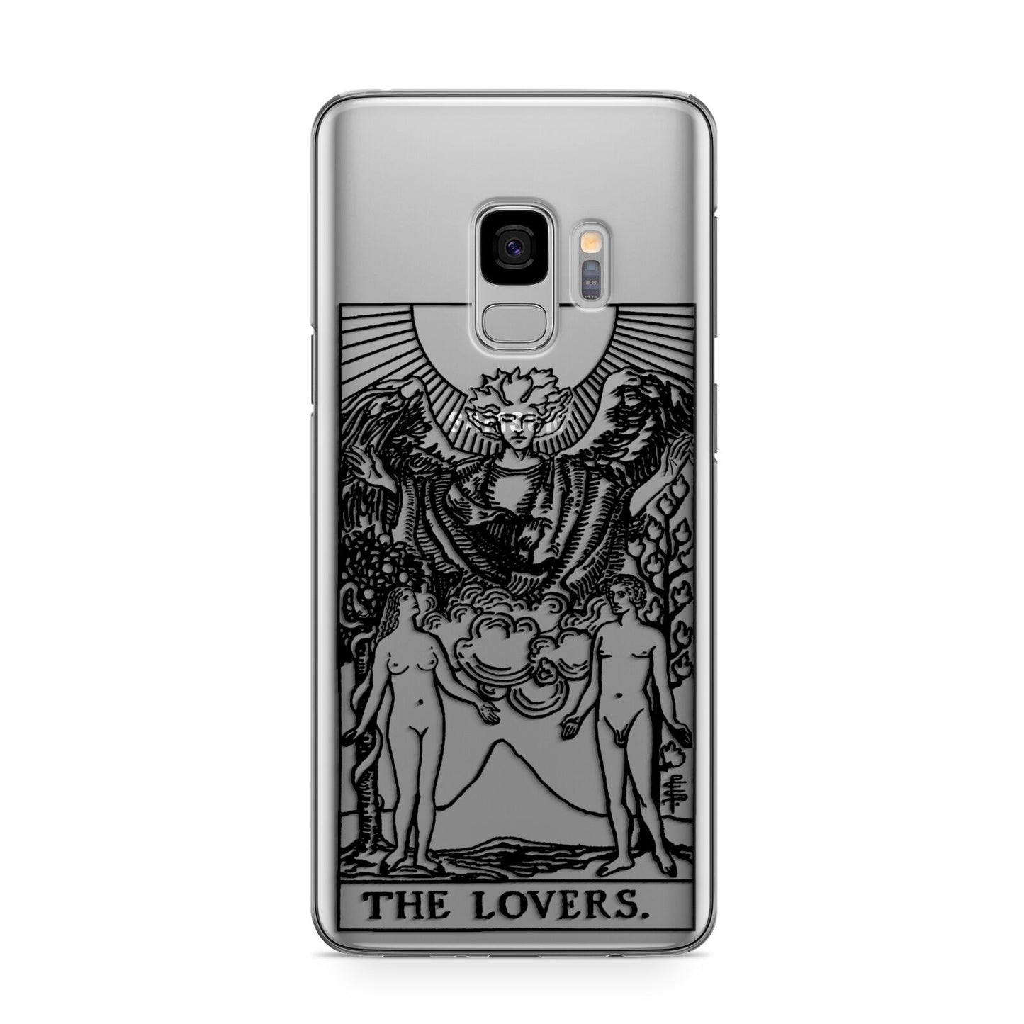 The Lovers Monochrome Tarot Card Samsung Galaxy S9 Case