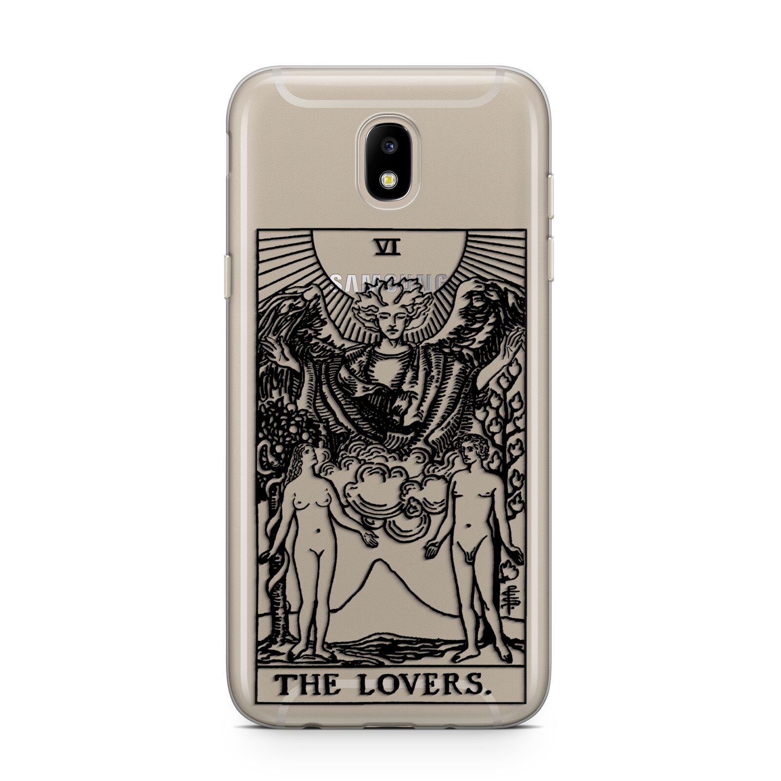 The Lovers Monochrome Tarot Card Samsung J5 2017 Case