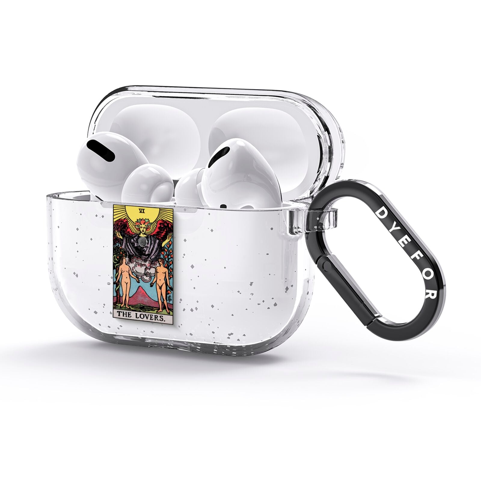 The Lovers Tarot Card AirPods Glitter Case 3rd Gen Side Image