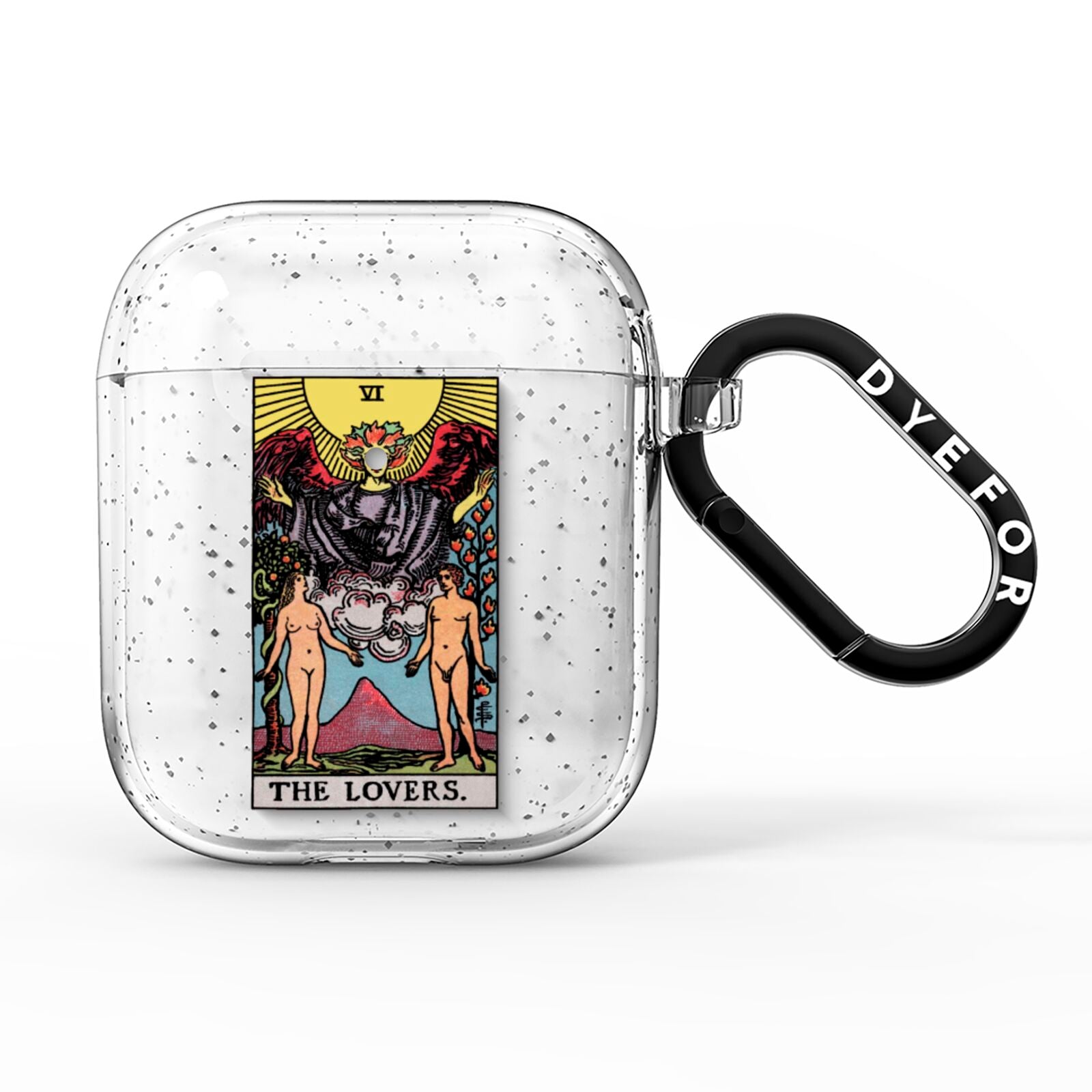 The Lovers Tarot Card AirPods Glitter Case