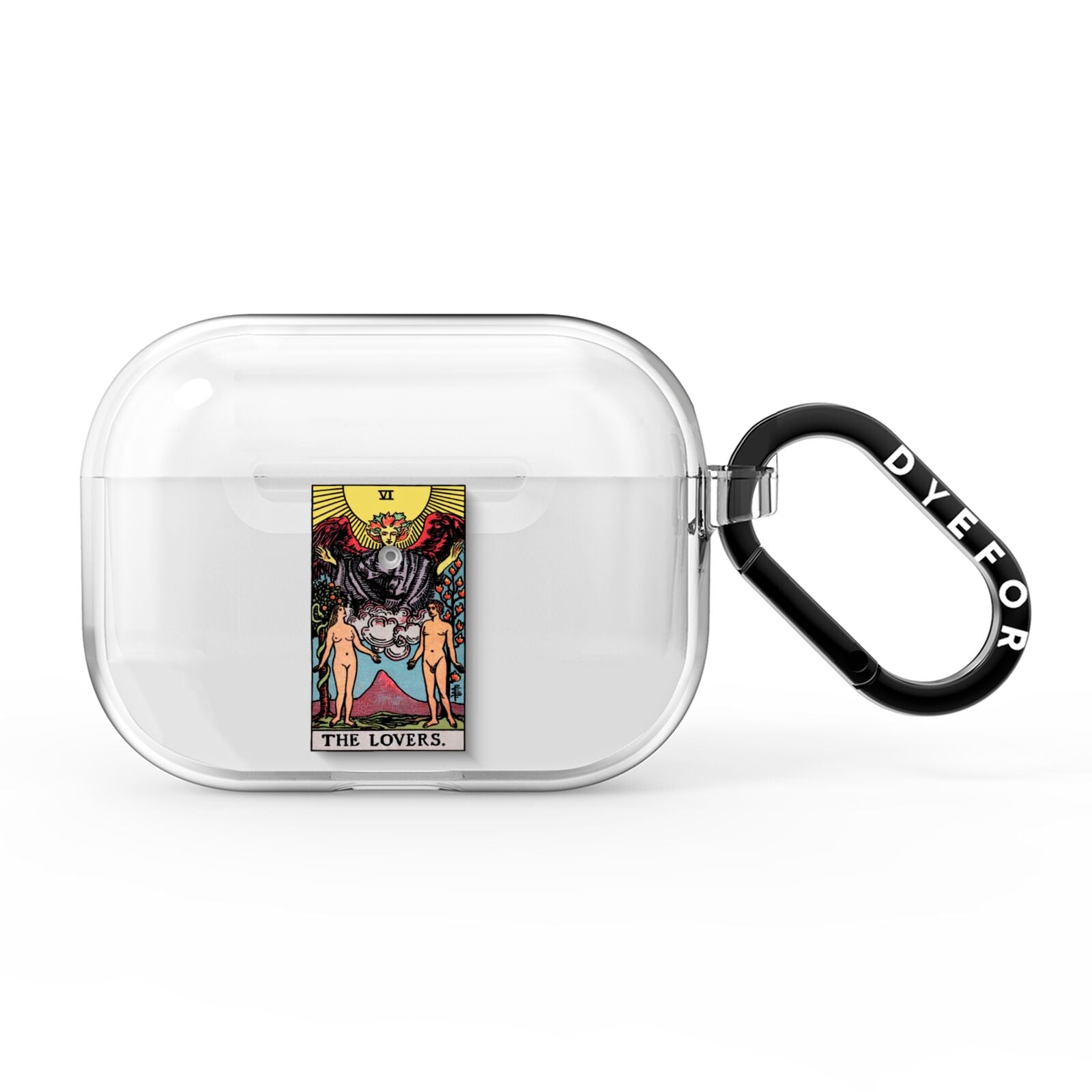 The Lovers Tarot Card AirPods Pro Clear Case