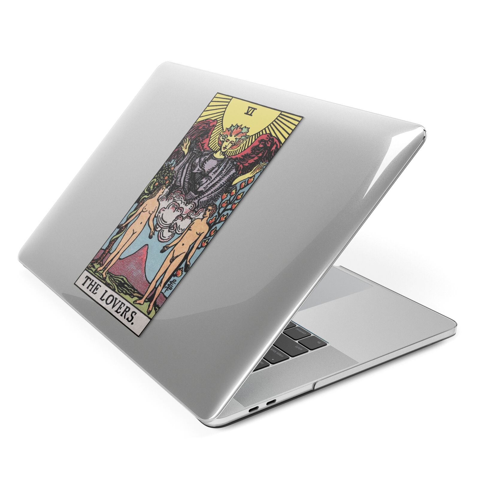 The Lovers Tarot Card Apple MacBook Case Side View