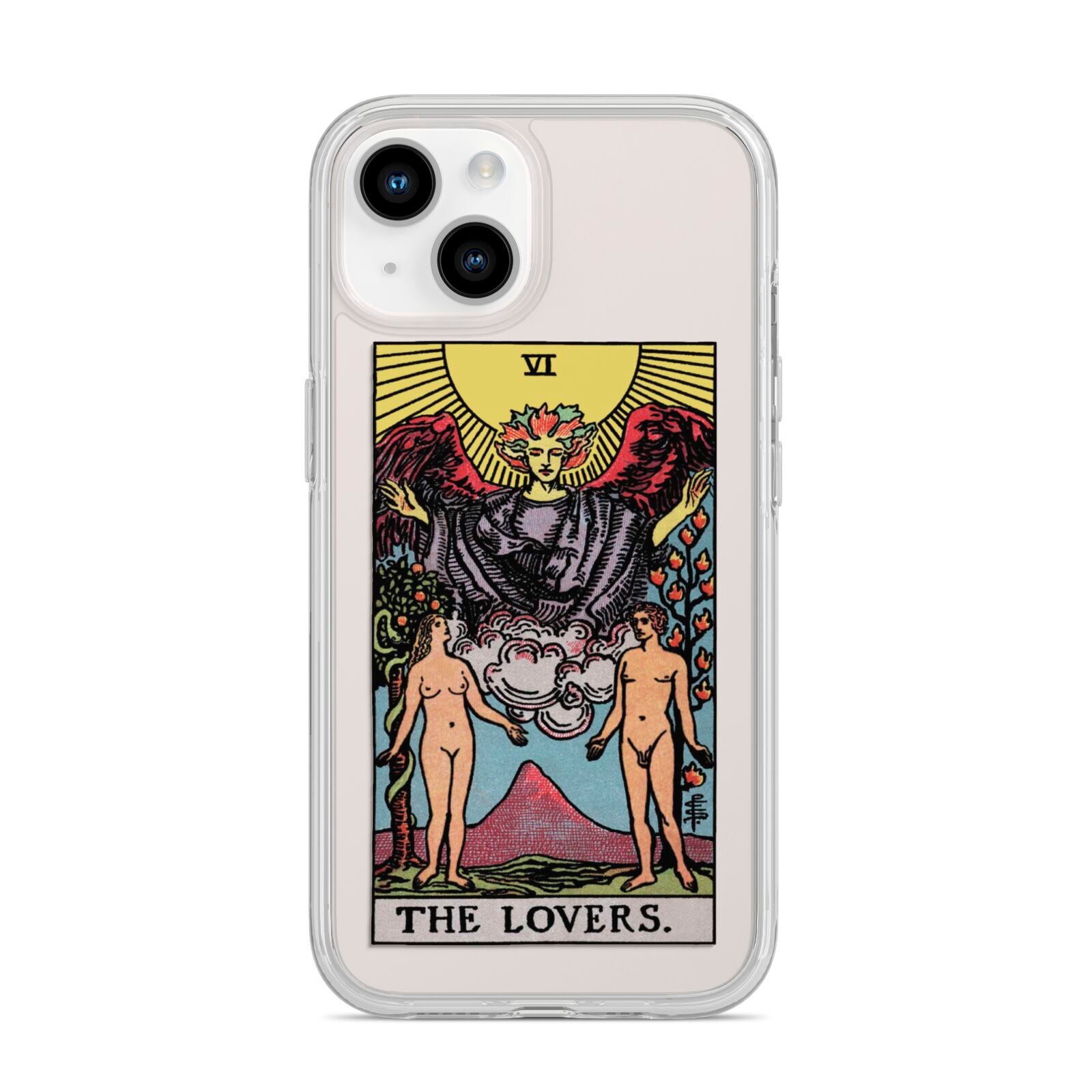 The Lovers Tarot Card iPhone 14 Clear Tough Case Starlight