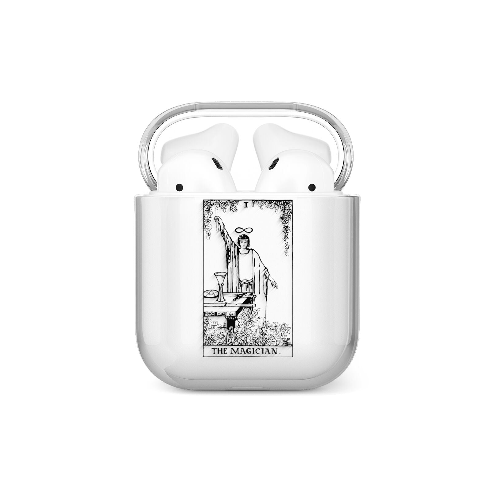 The Magician Monochrome Tarot Card AirPods Case