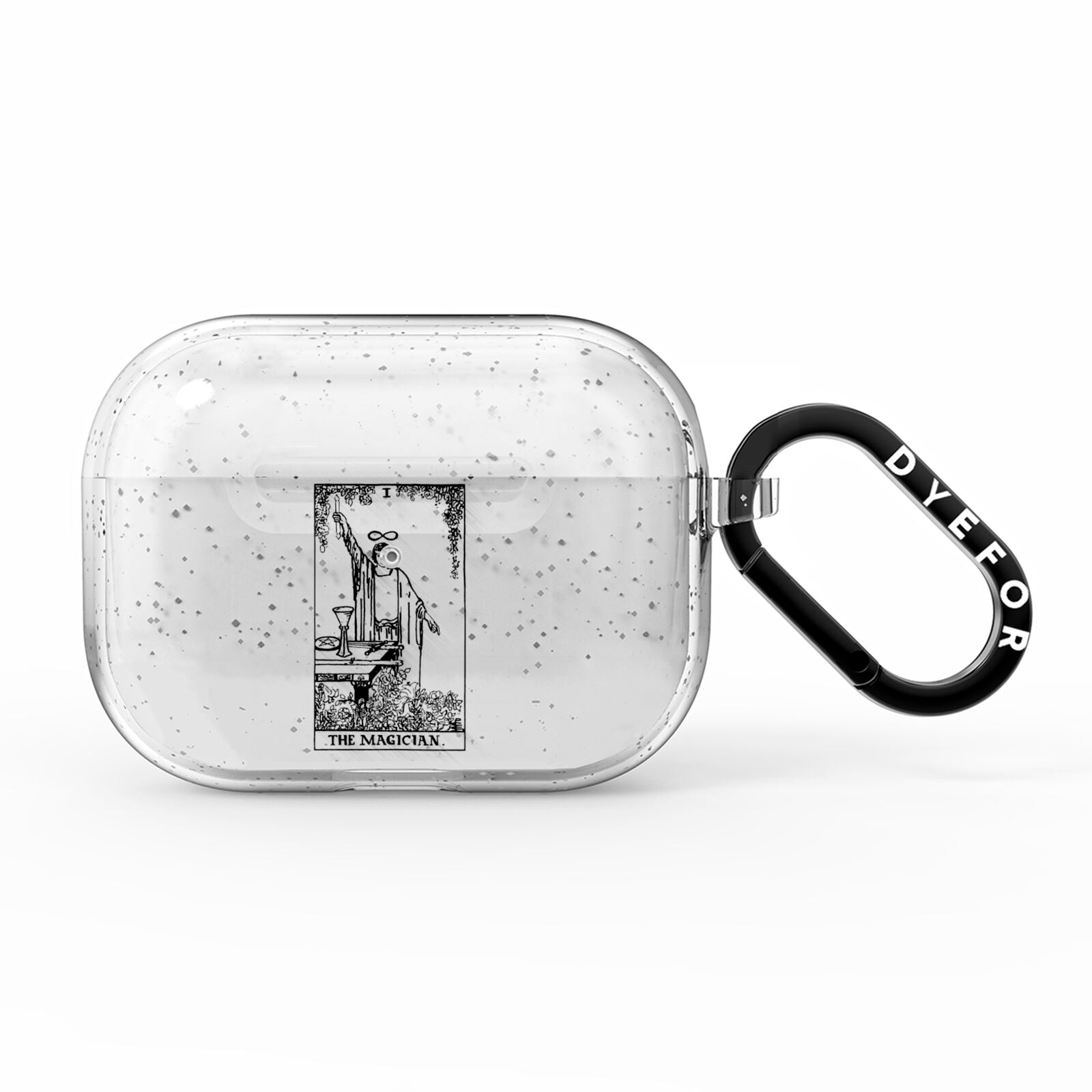 The Magician Monochrome Tarot Card AirPods Pro Glitter Case