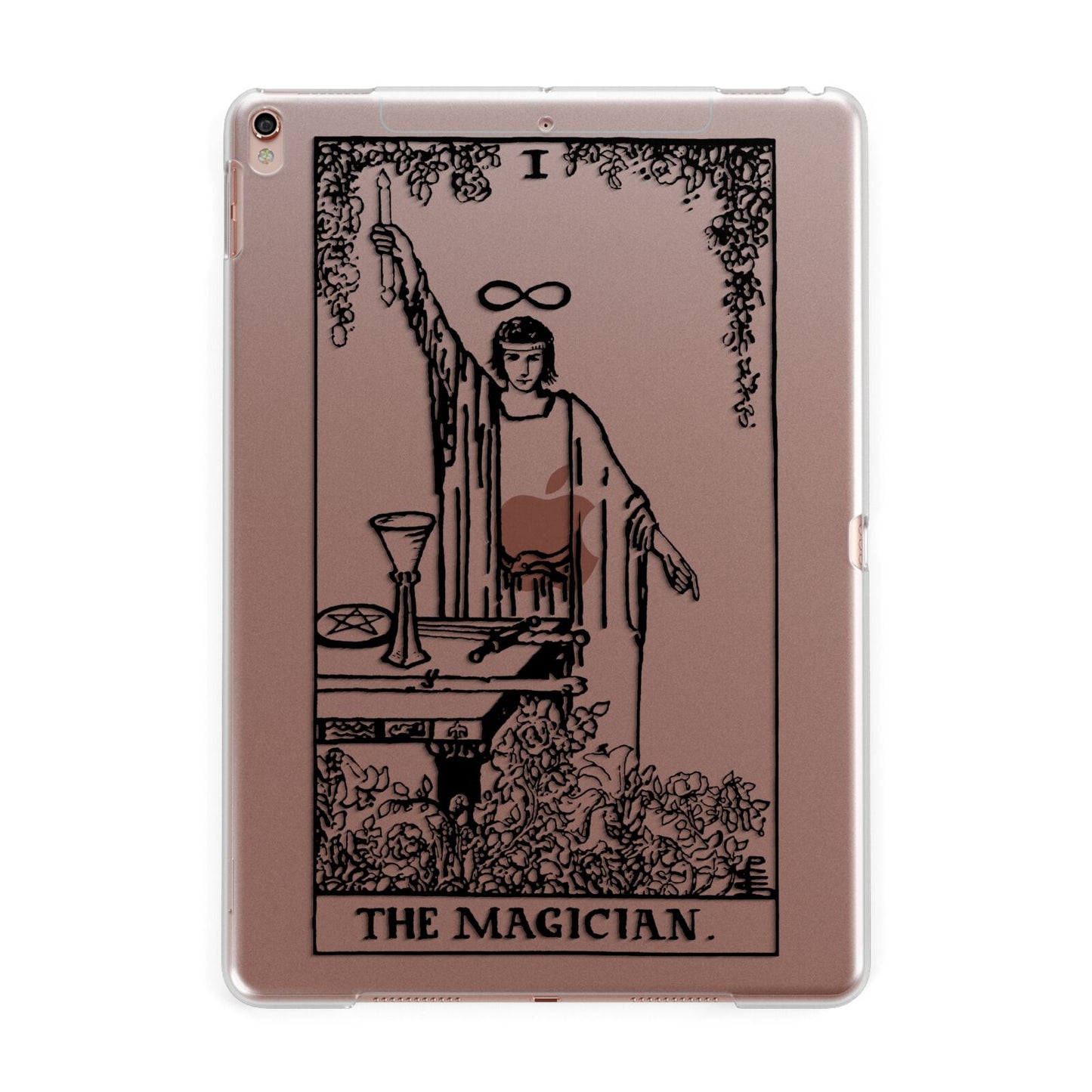 The Magician Monochrome Tarot Card Apple iPad Rose Gold Case