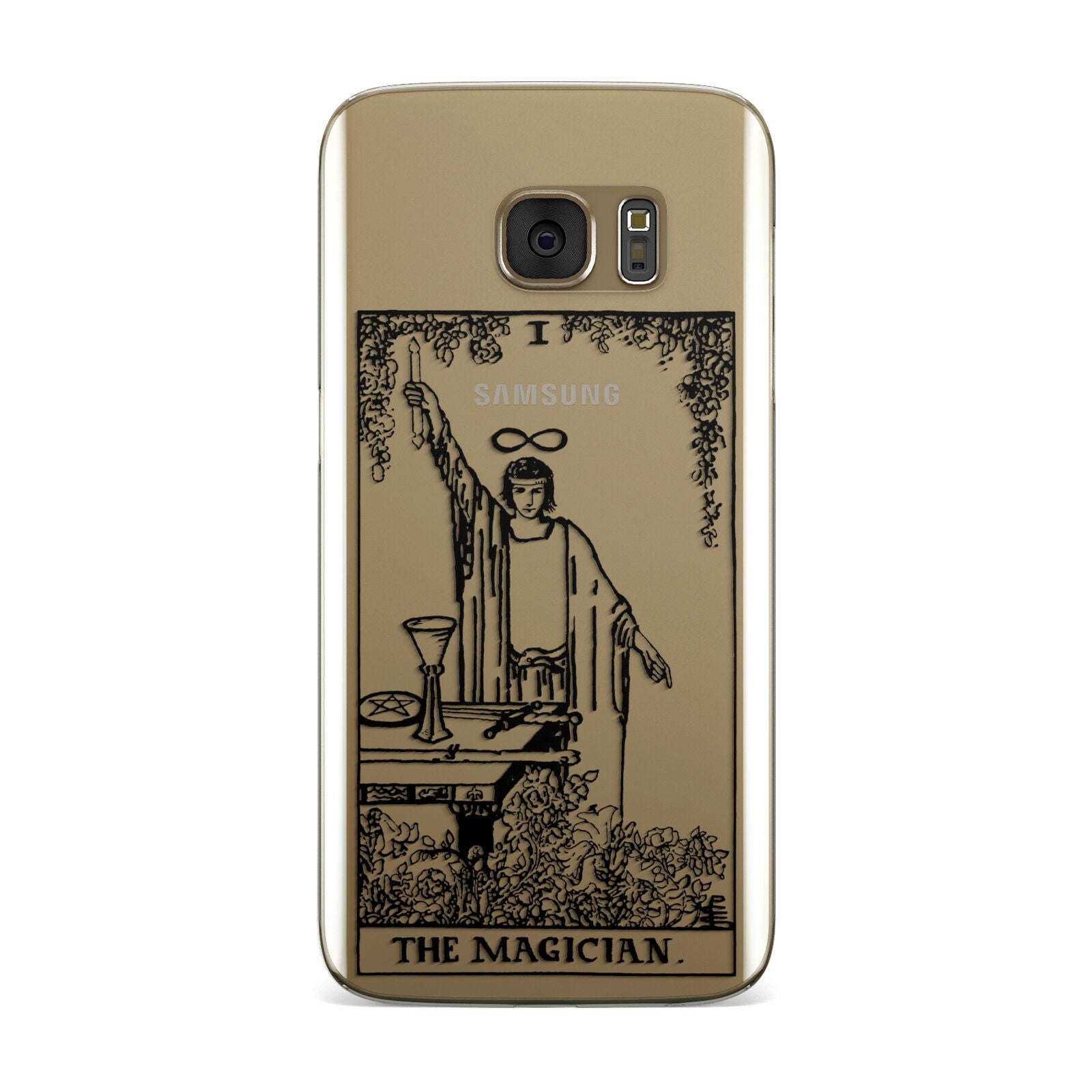 The Magician Monochrome Tarot Card Samsung Galaxy Case