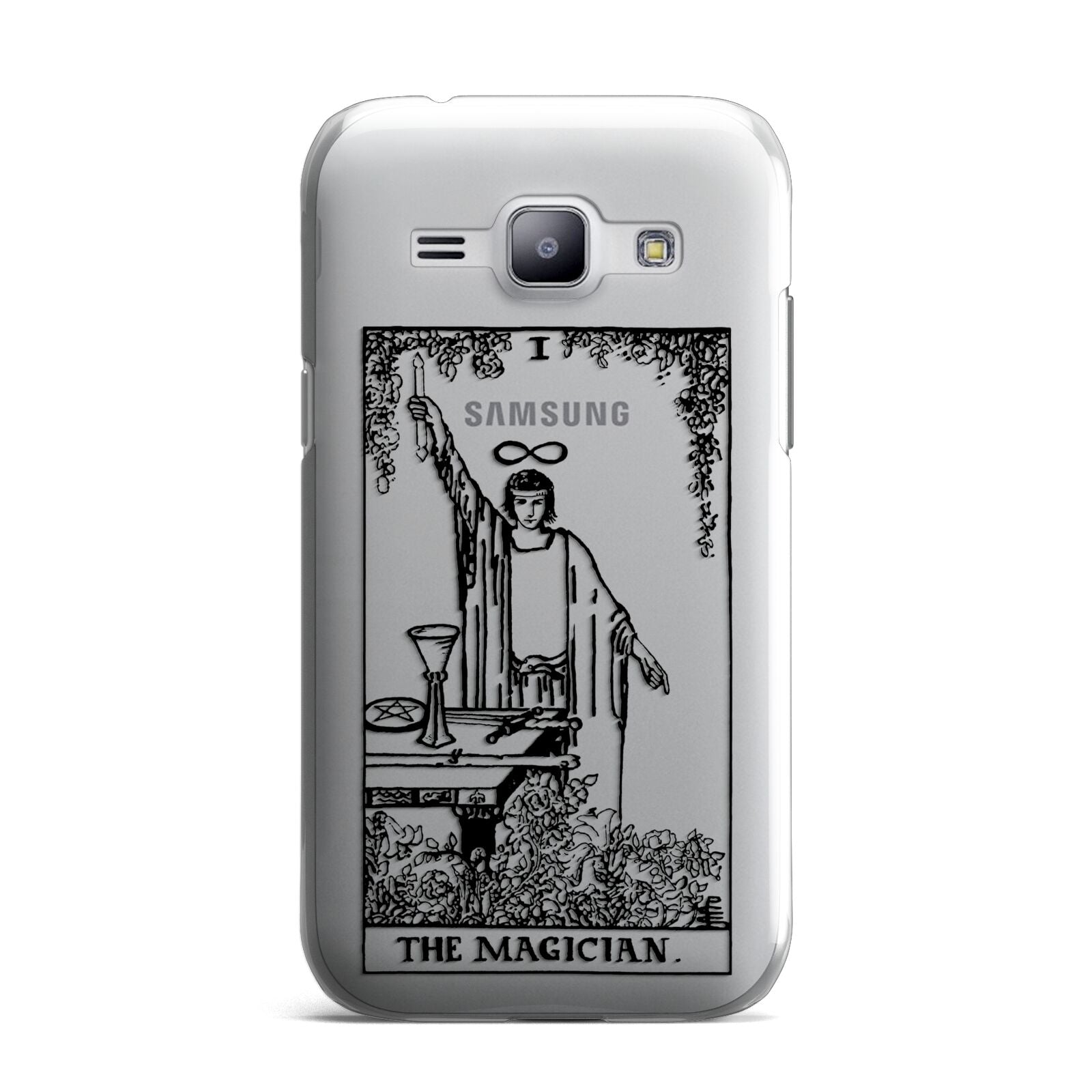 The Magician Monochrome Tarot Card Samsung Galaxy J1 2015 Case