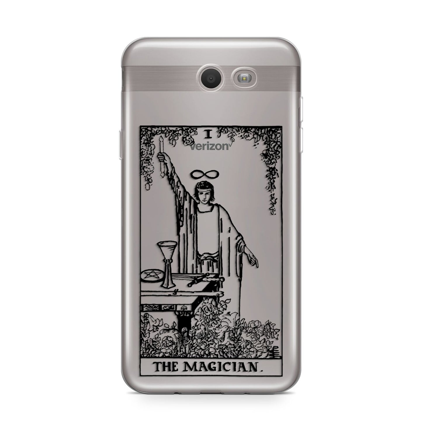 The Magician Monochrome Tarot Card Samsung Galaxy J7 2017 Case