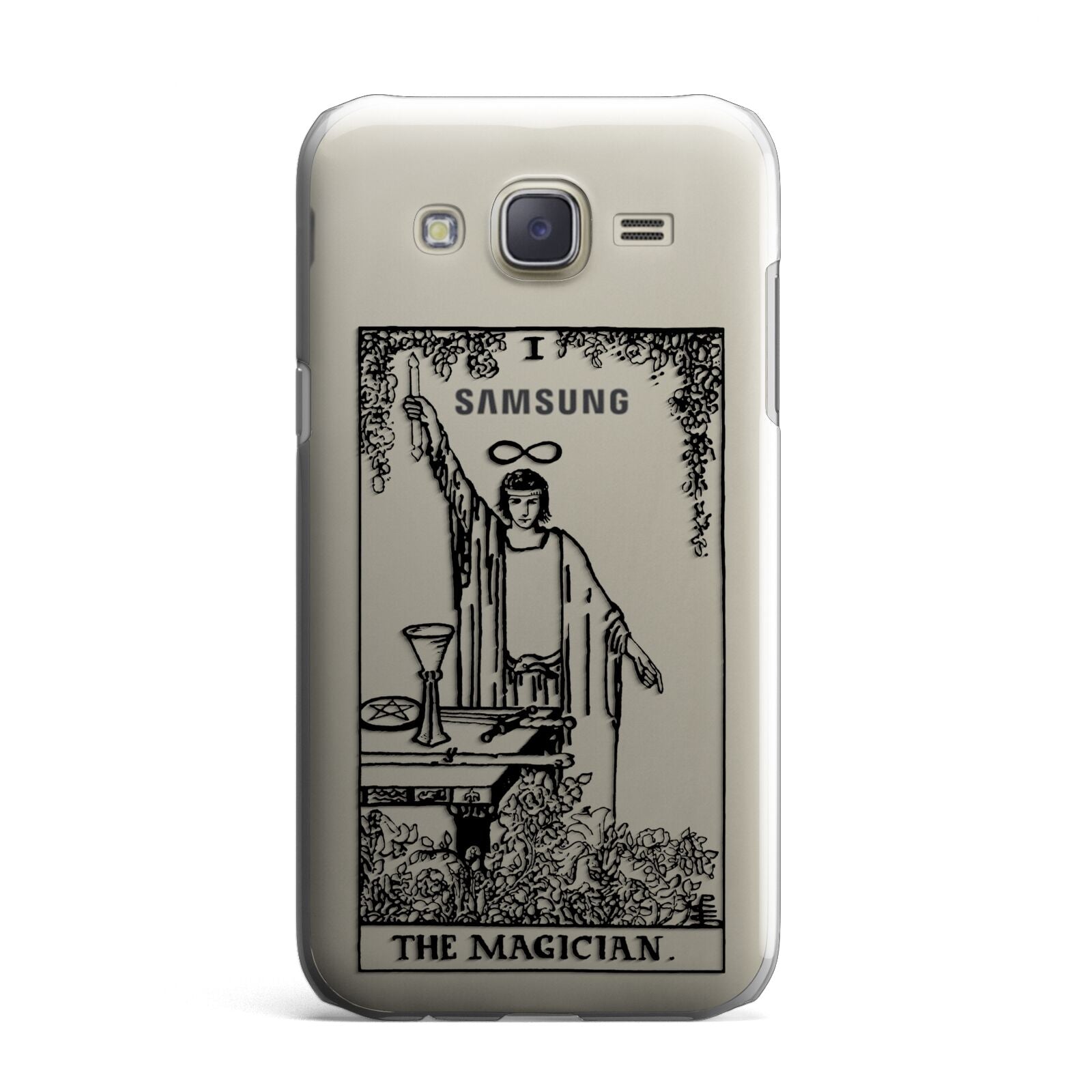 The Magician Monochrome Tarot Card Samsung Galaxy J7 Case