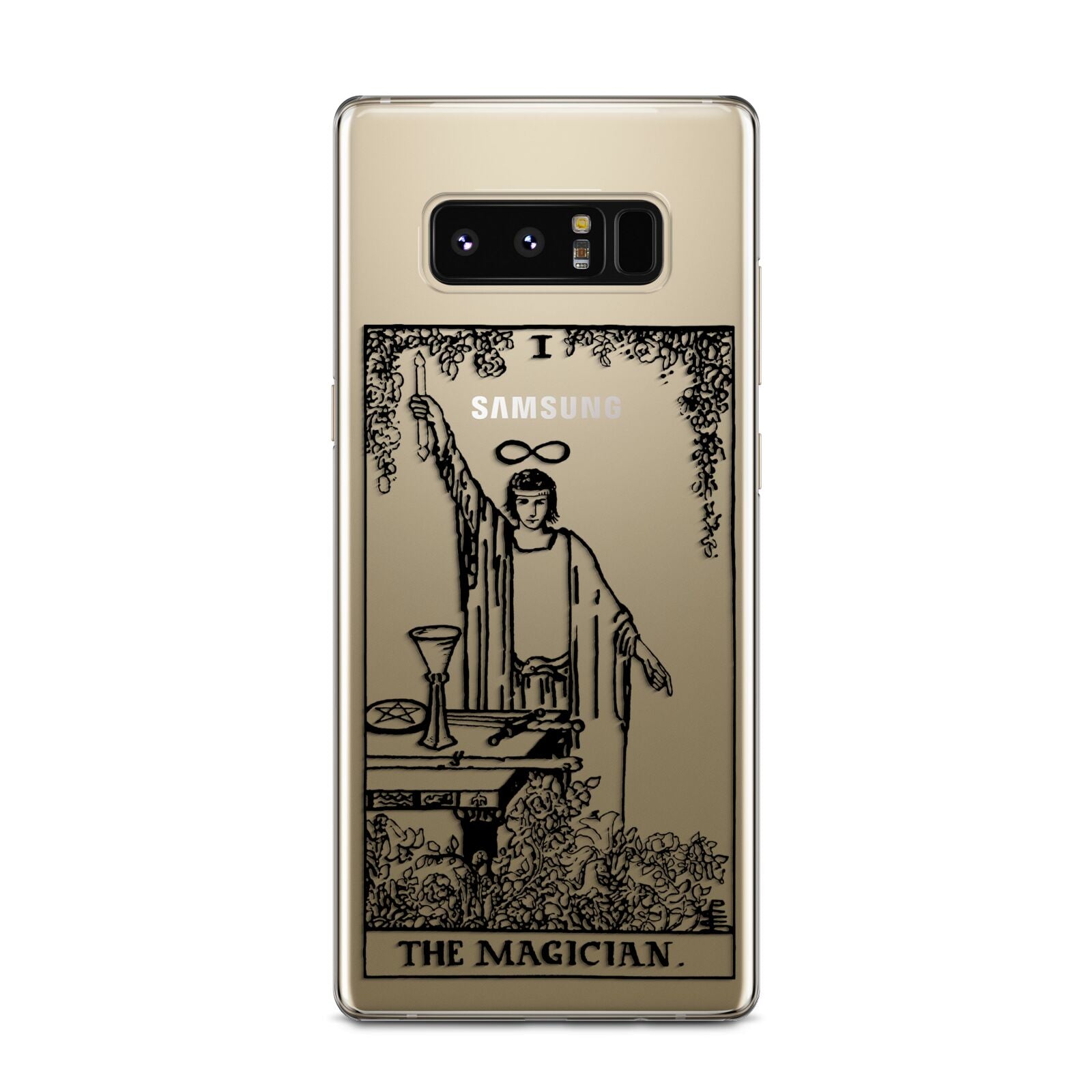 The Magician Monochrome Tarot Card Samsung Galaxy Note 8 Case