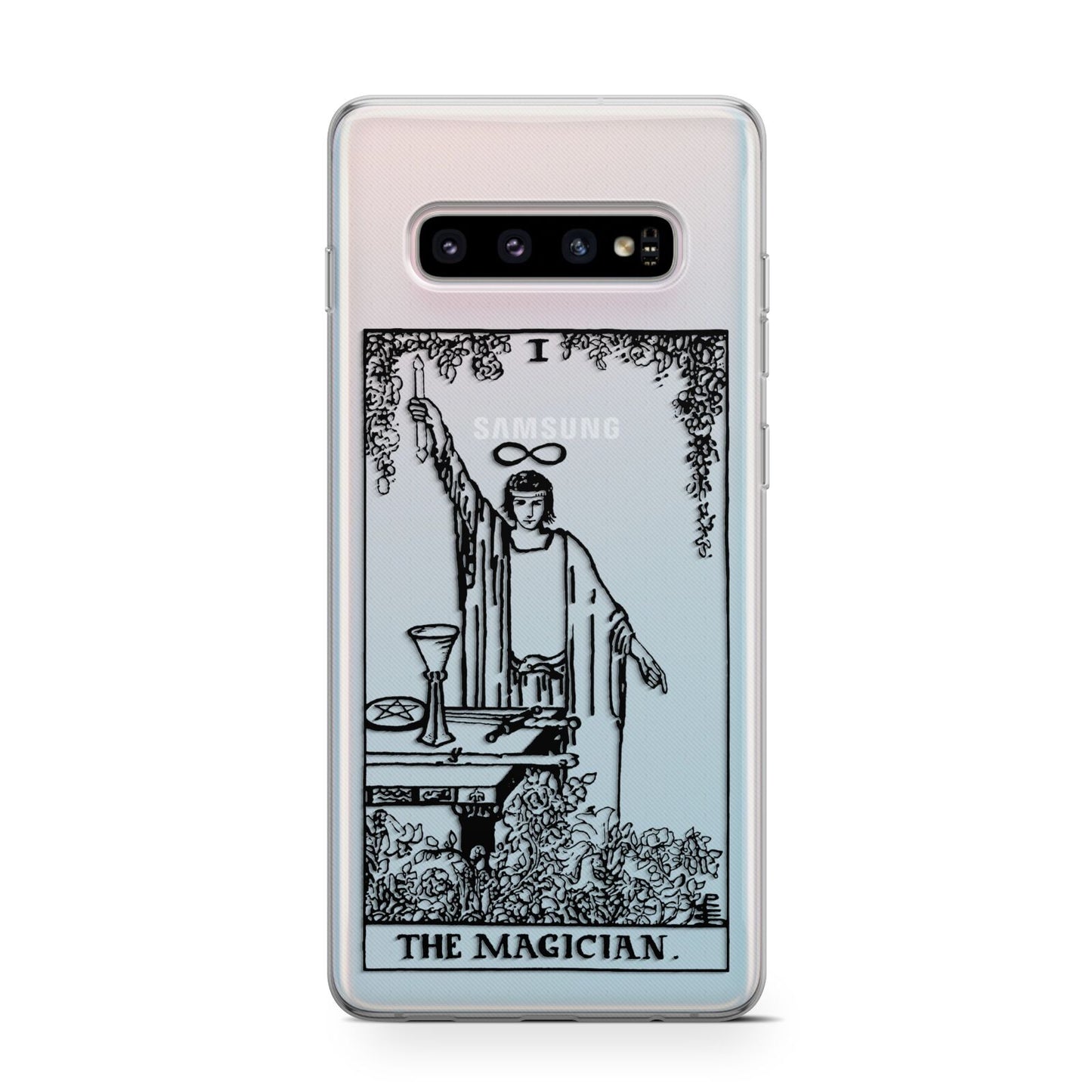 The Magician Monochrome Tarot Card Samsung Galaxy S10 Case