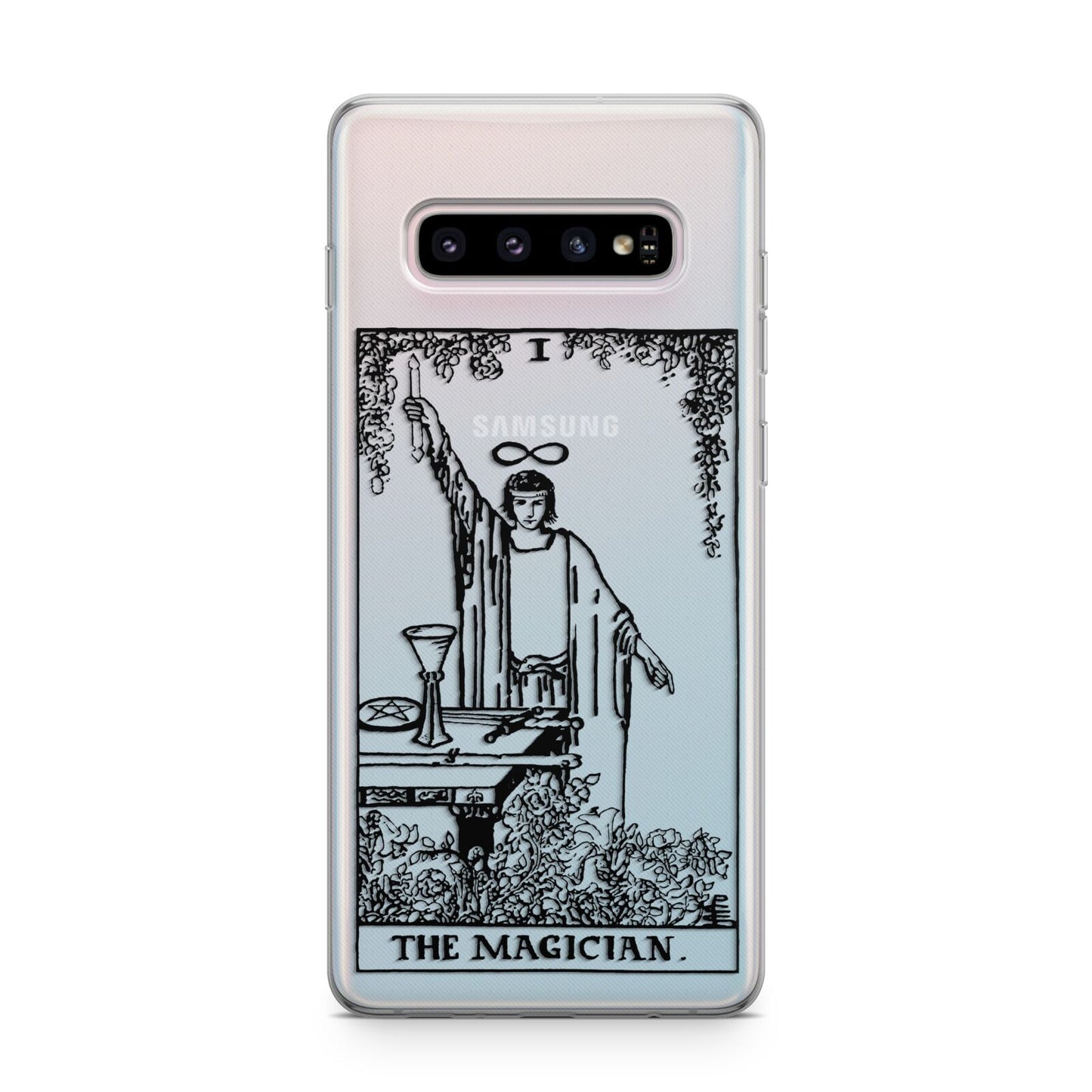 The Magician Monochrome Tarot Card Samsung Galaxy S10 Plus Case