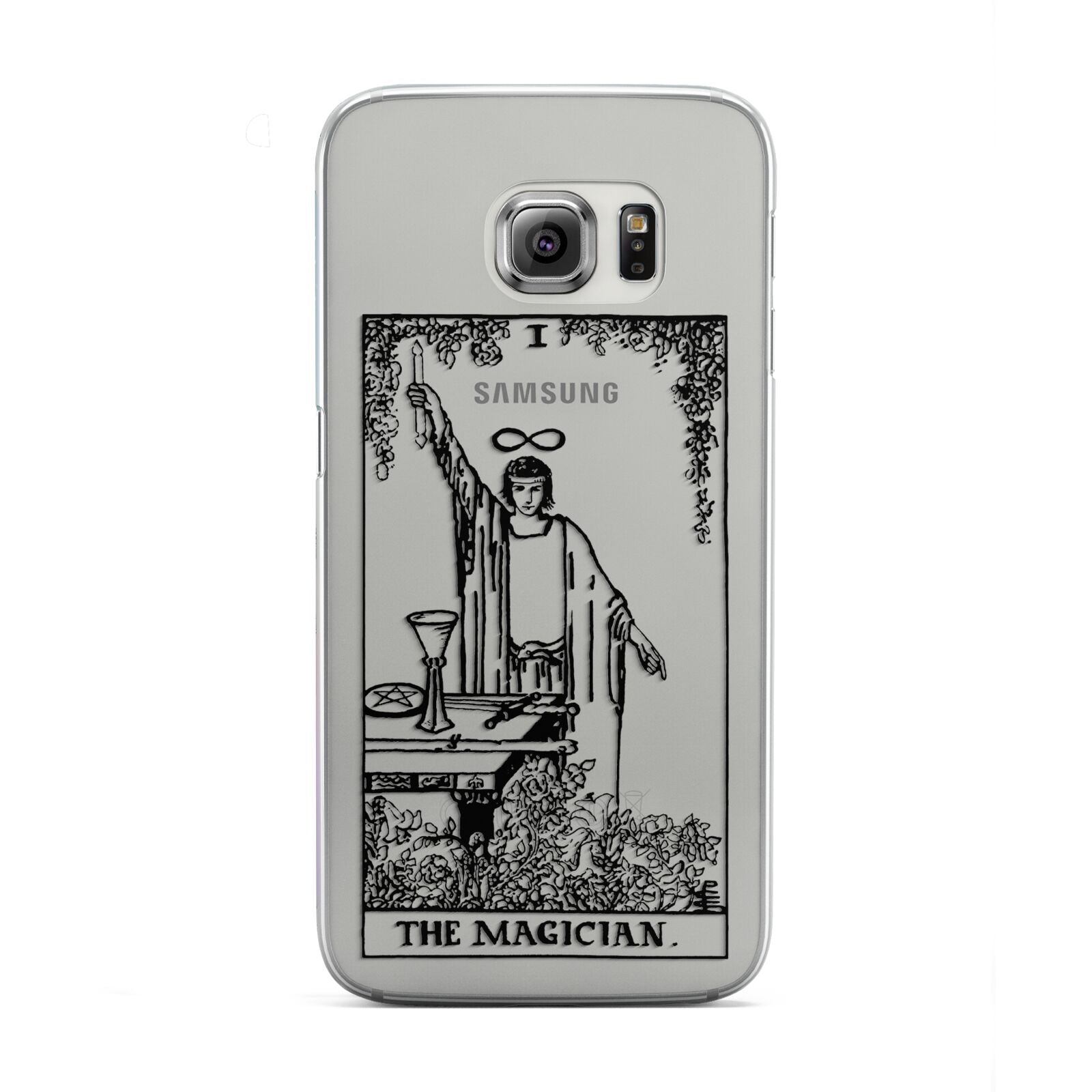 The Magician Monochrome Tarot Card Samsung Galaxy S6 Edge Case