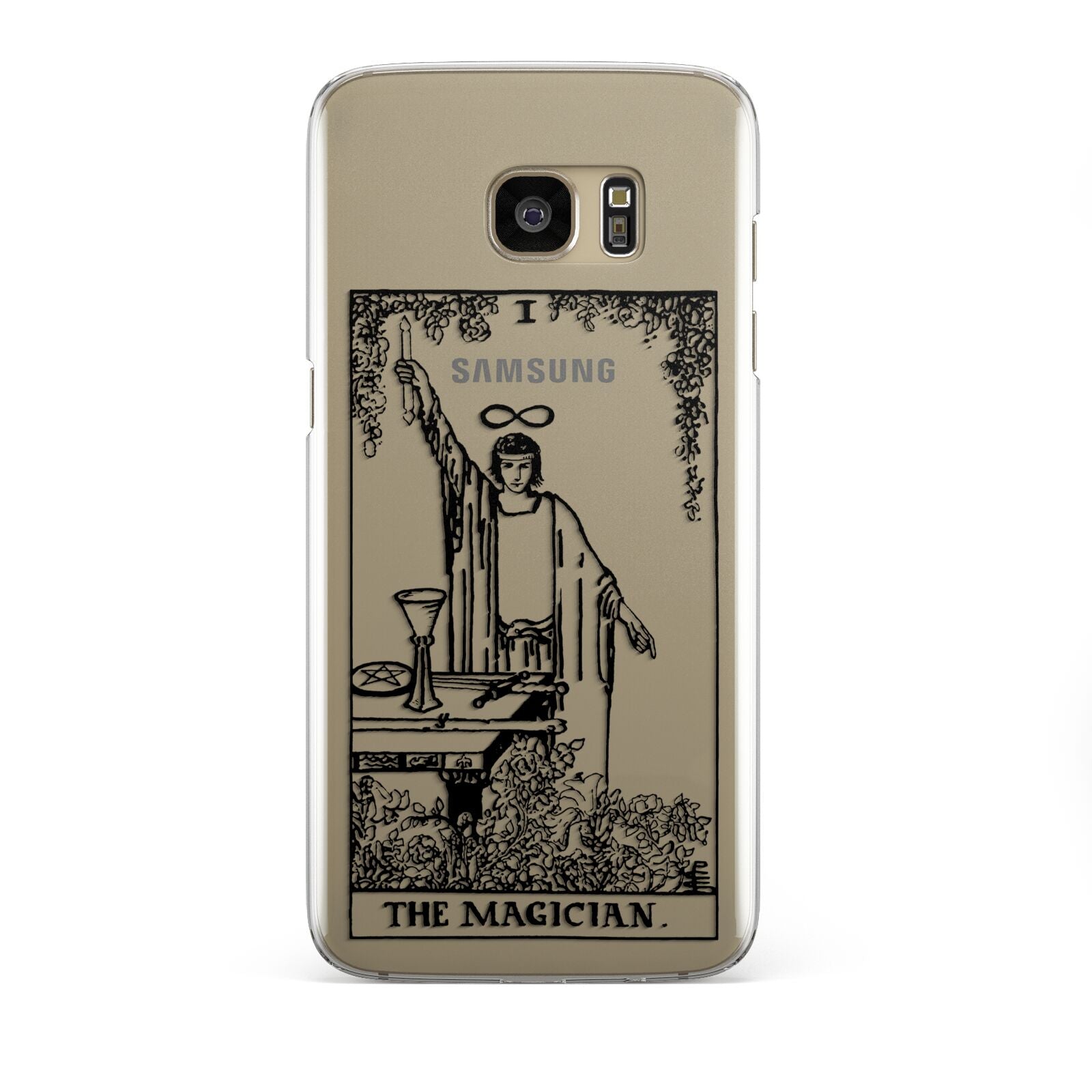 The Magician Monochrome Tarot Card Samsung Galaxy S7 Edge Case