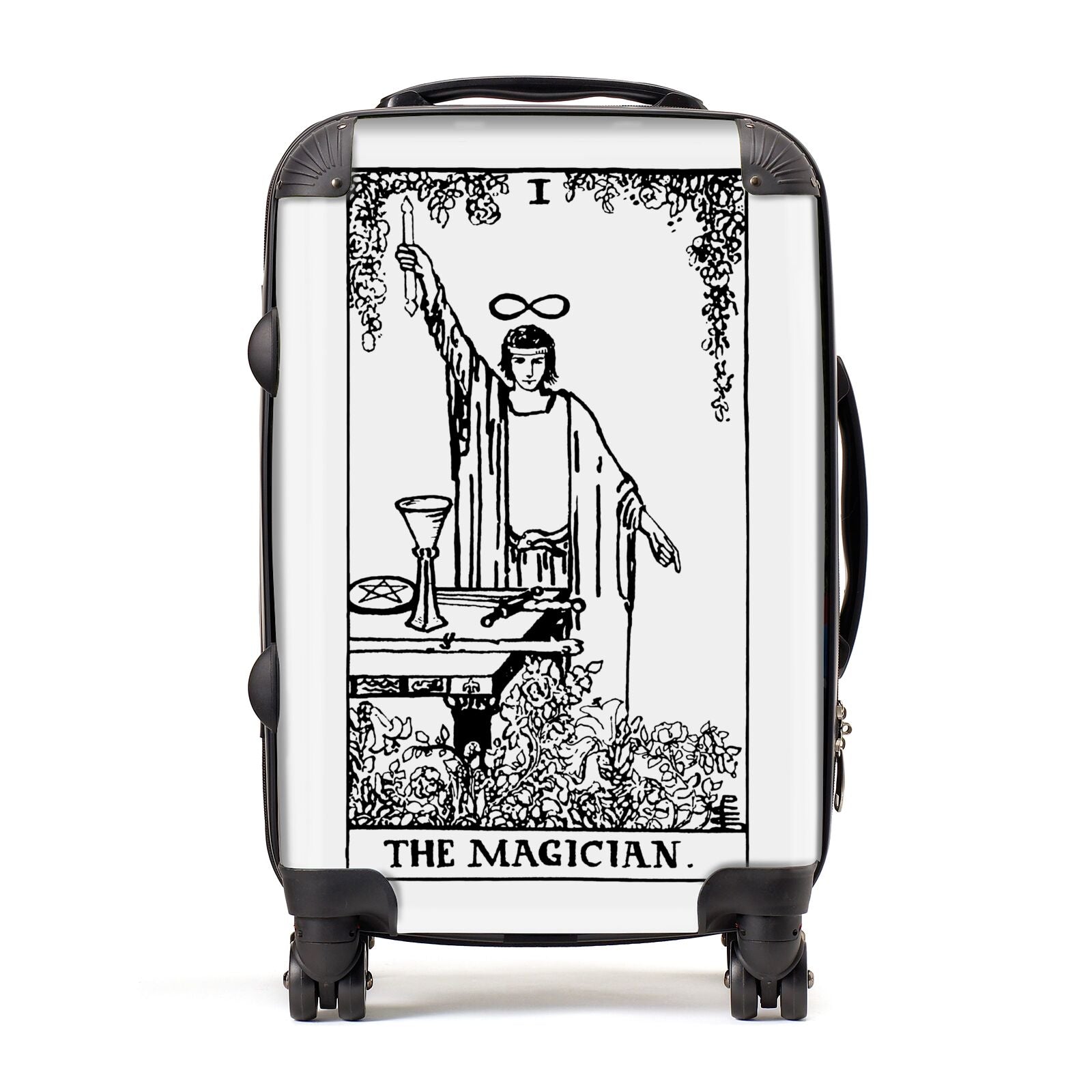 The Magician Monochrome Tarot Card Suitcase