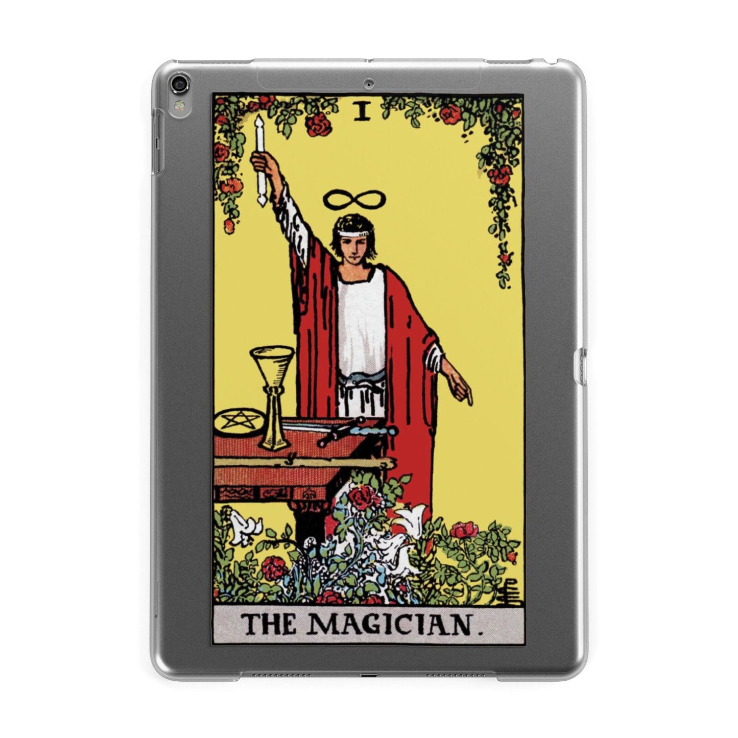 The Magician Tarot Card Apple iPad Grey Case