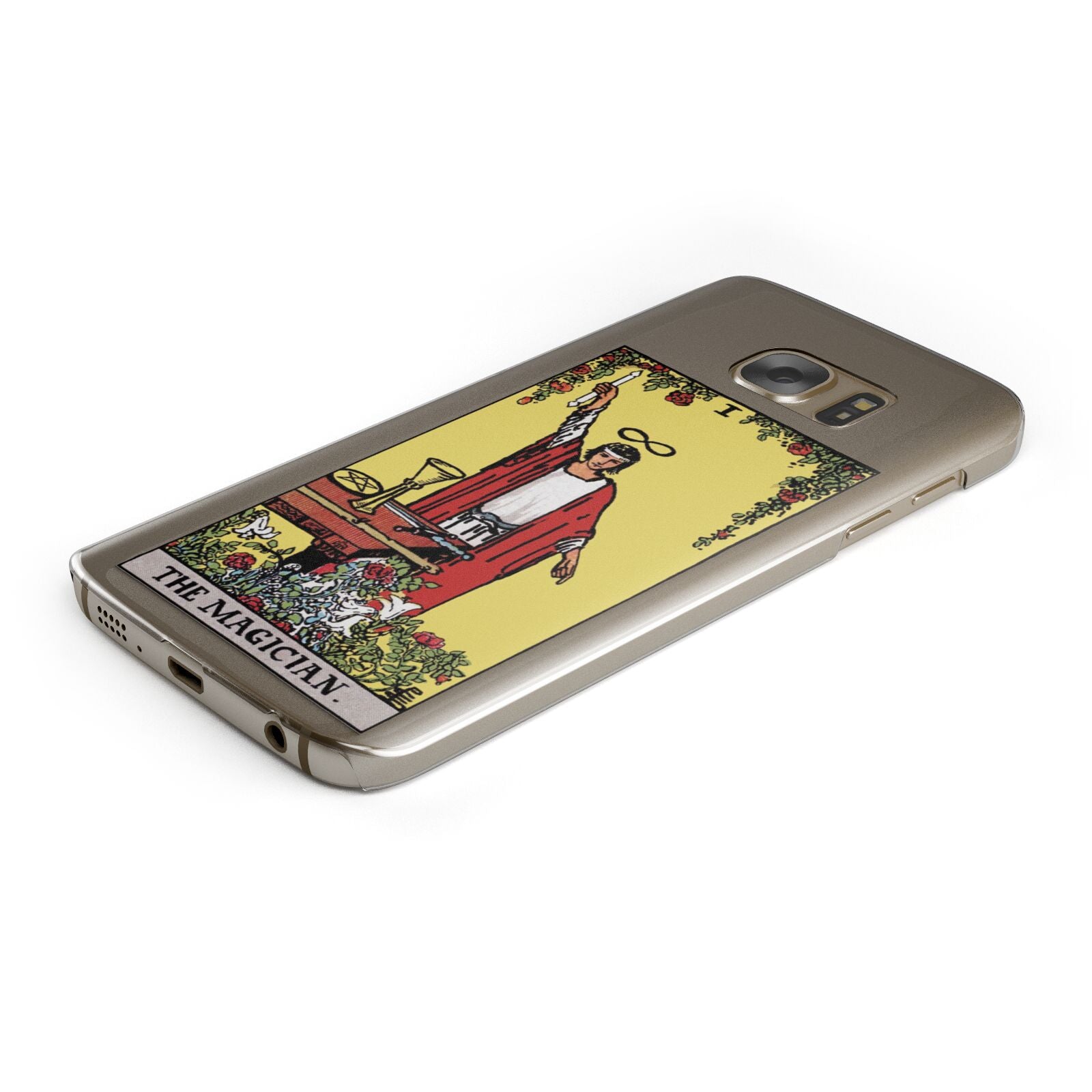 The Magician Tarot Card Protective Samsung Galaxy Case Angled Image