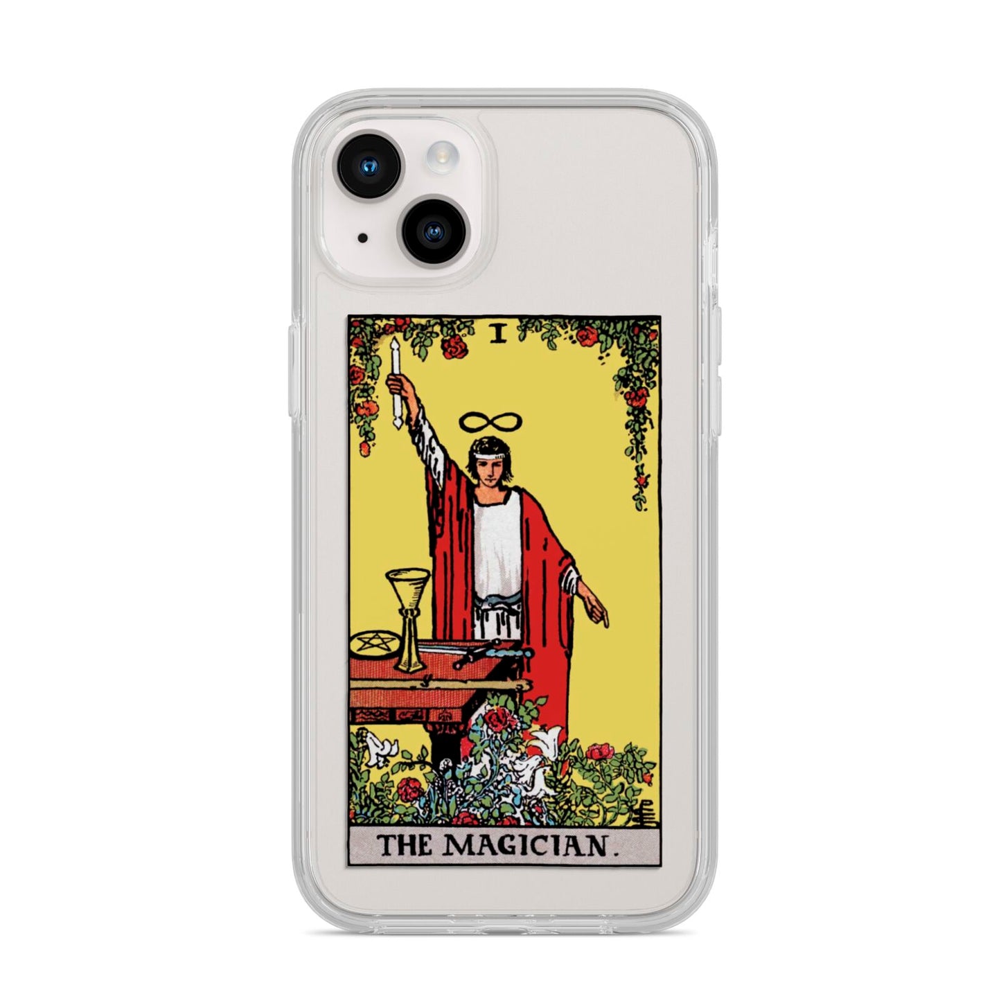 The Magician Tarot Card iPhone 14 Plus Clear Tough Case Starlight