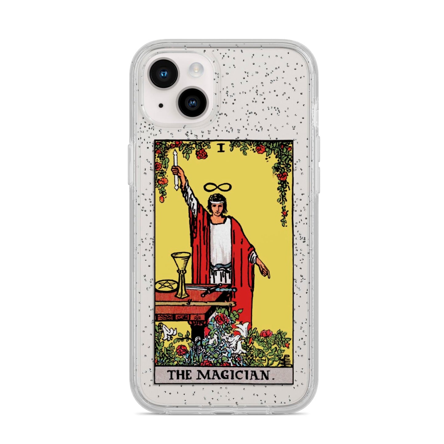 The Magician Tarot Card iPhone 14 Plus Glitter Tough Case Starlight