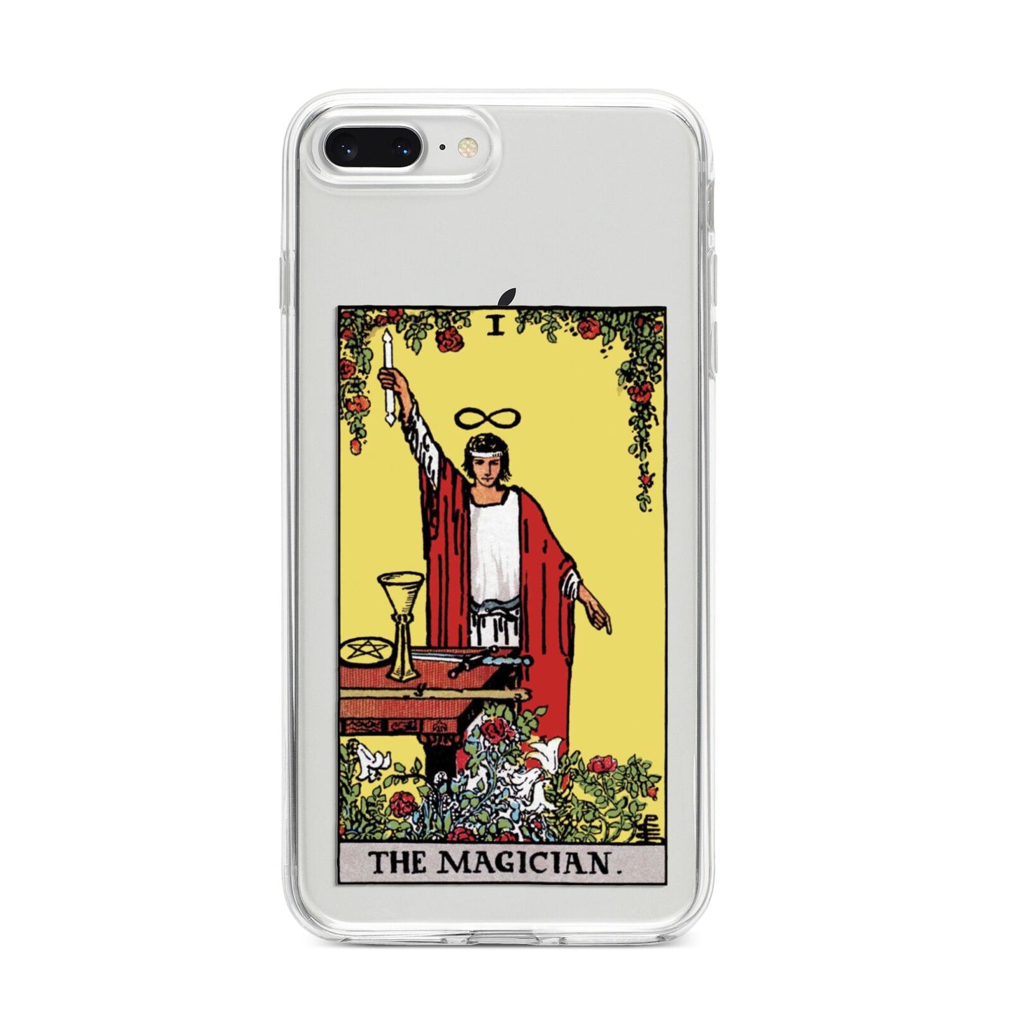 The Magician Tarot Card iPhone 8 Plus Bumper Case on Silver iPhone