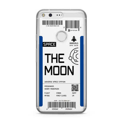 The Moon Boarding Pass Google Pixel Case