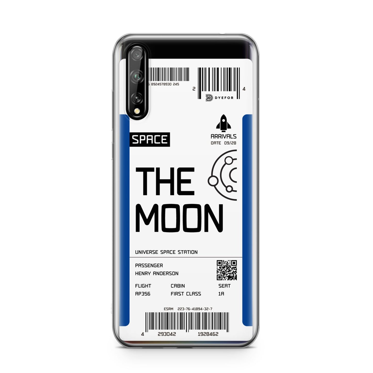 The Moon Boarding Pass Huawei Enjoy 10s Phone Case