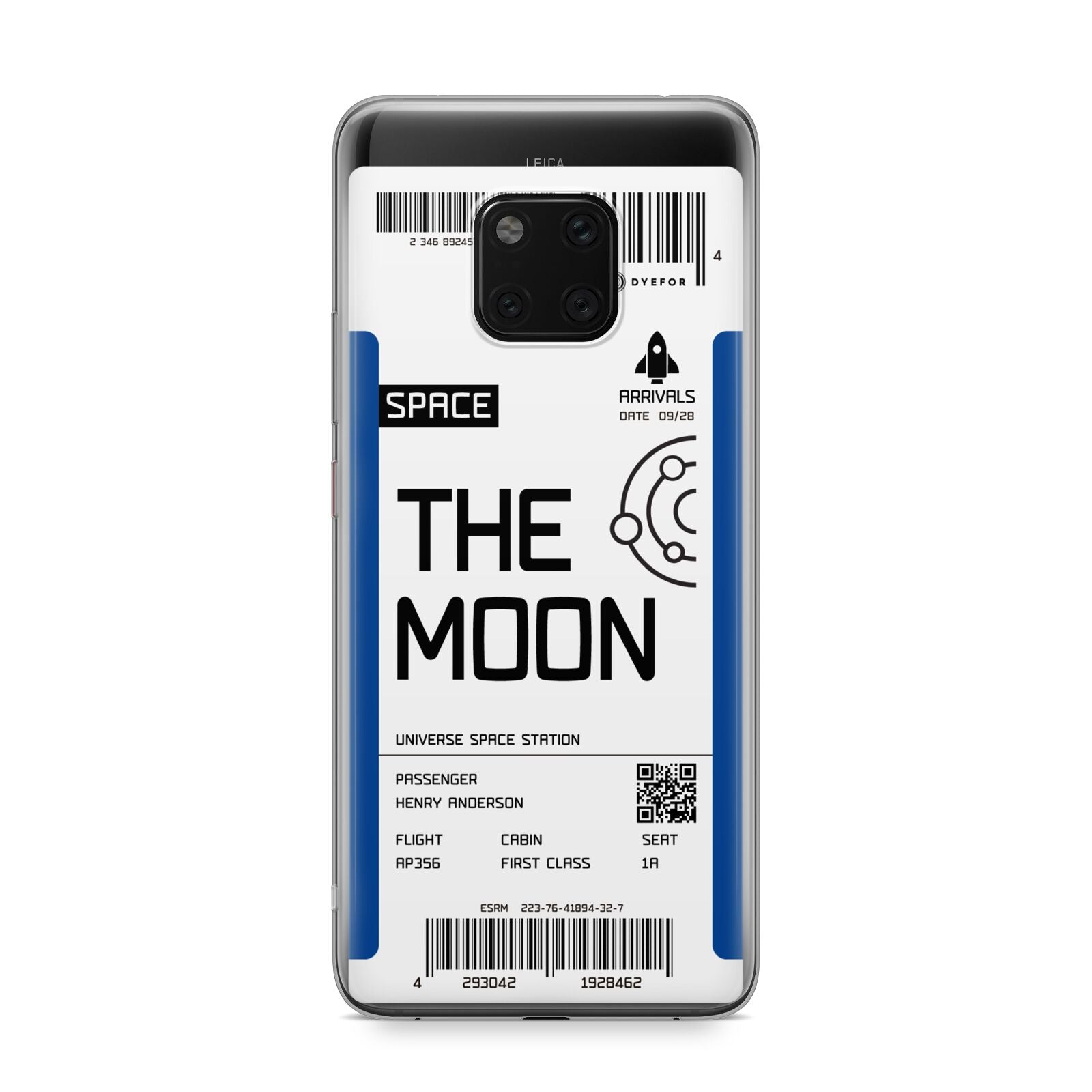 The Moon Boarding Pass Huawei Mate 20 Pro Phone Case