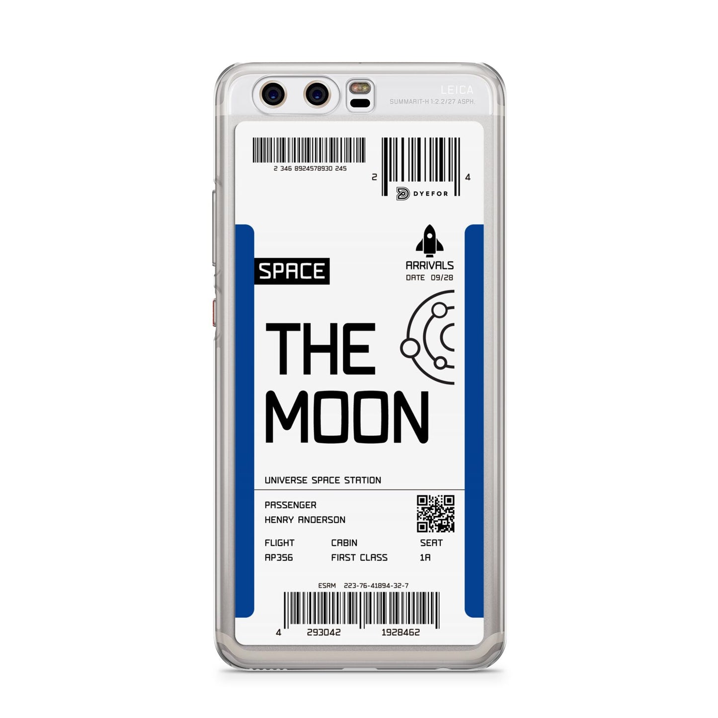 The Moon Boarding Pass Huawei P10 Phone Case