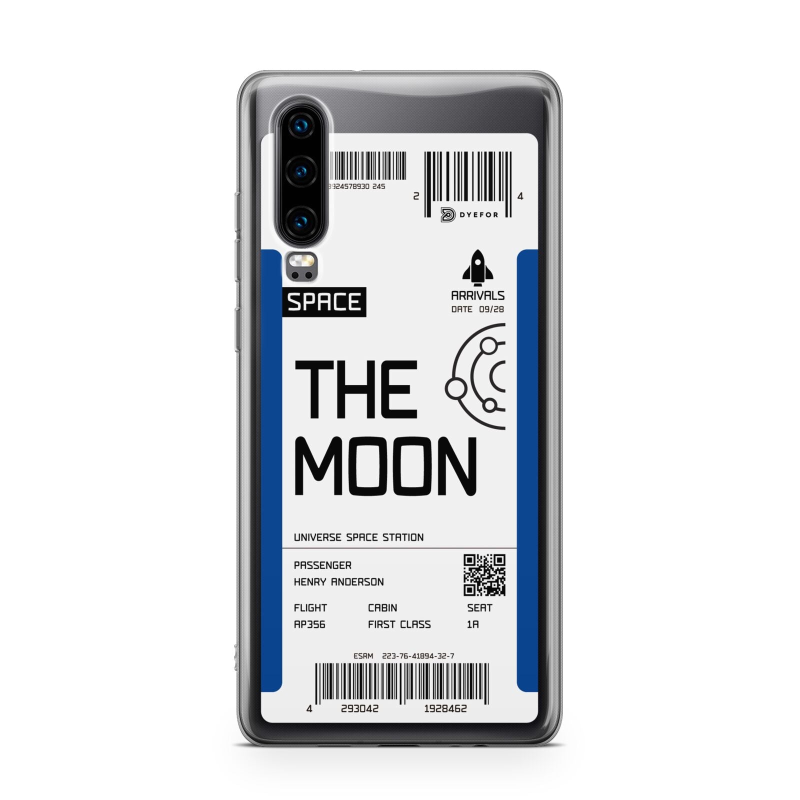 The Moon Boarding Pass Huawei P30 Phone Case