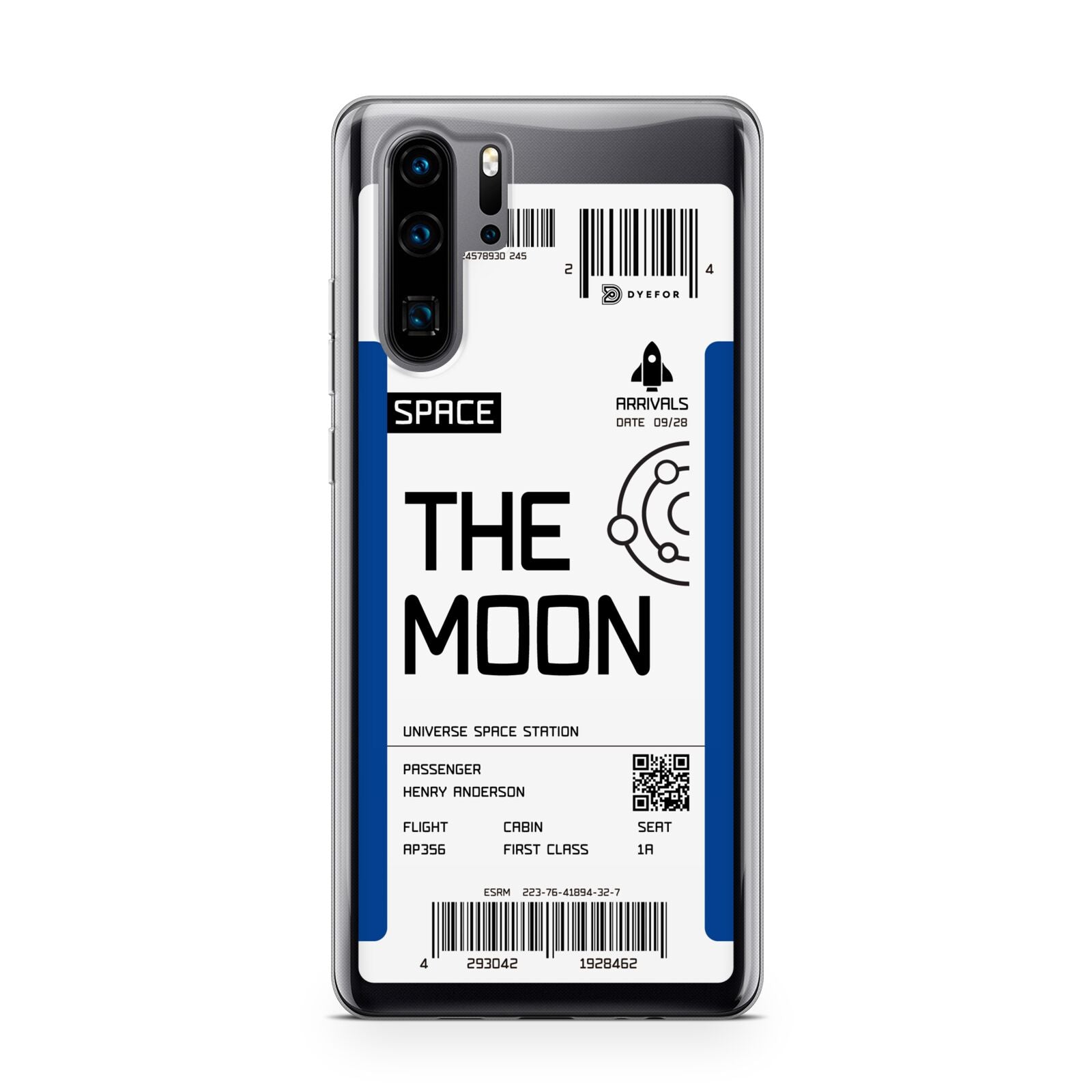 The Moon Boarding Pass Huawei P30 Pro Phone Case