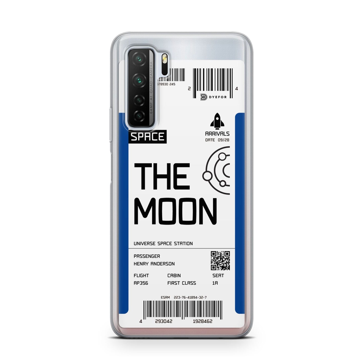 The Moon Boarding Pass Huawei P40 Lite 5G Phone Case