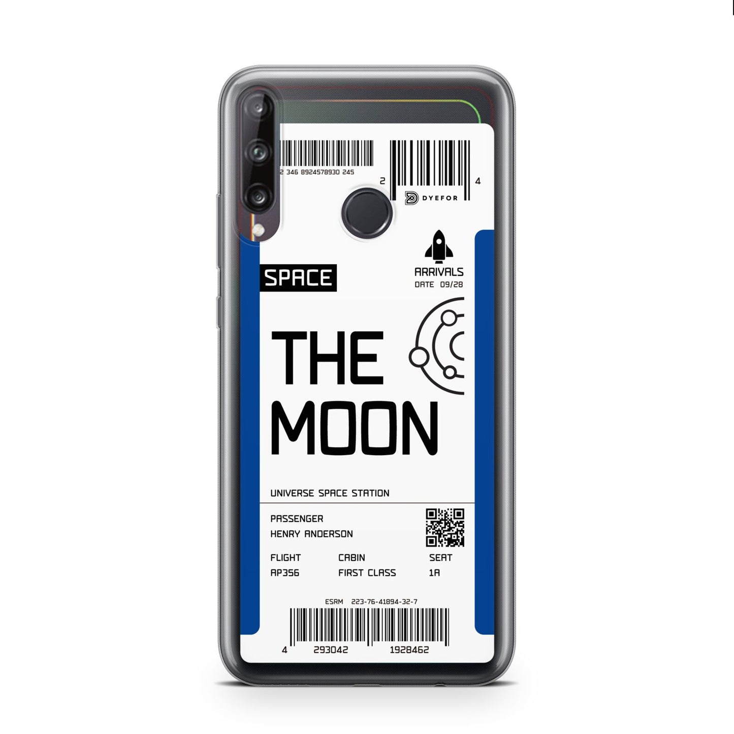 The Moon Boarding Pass Huawei P40 Lite E Phone Case