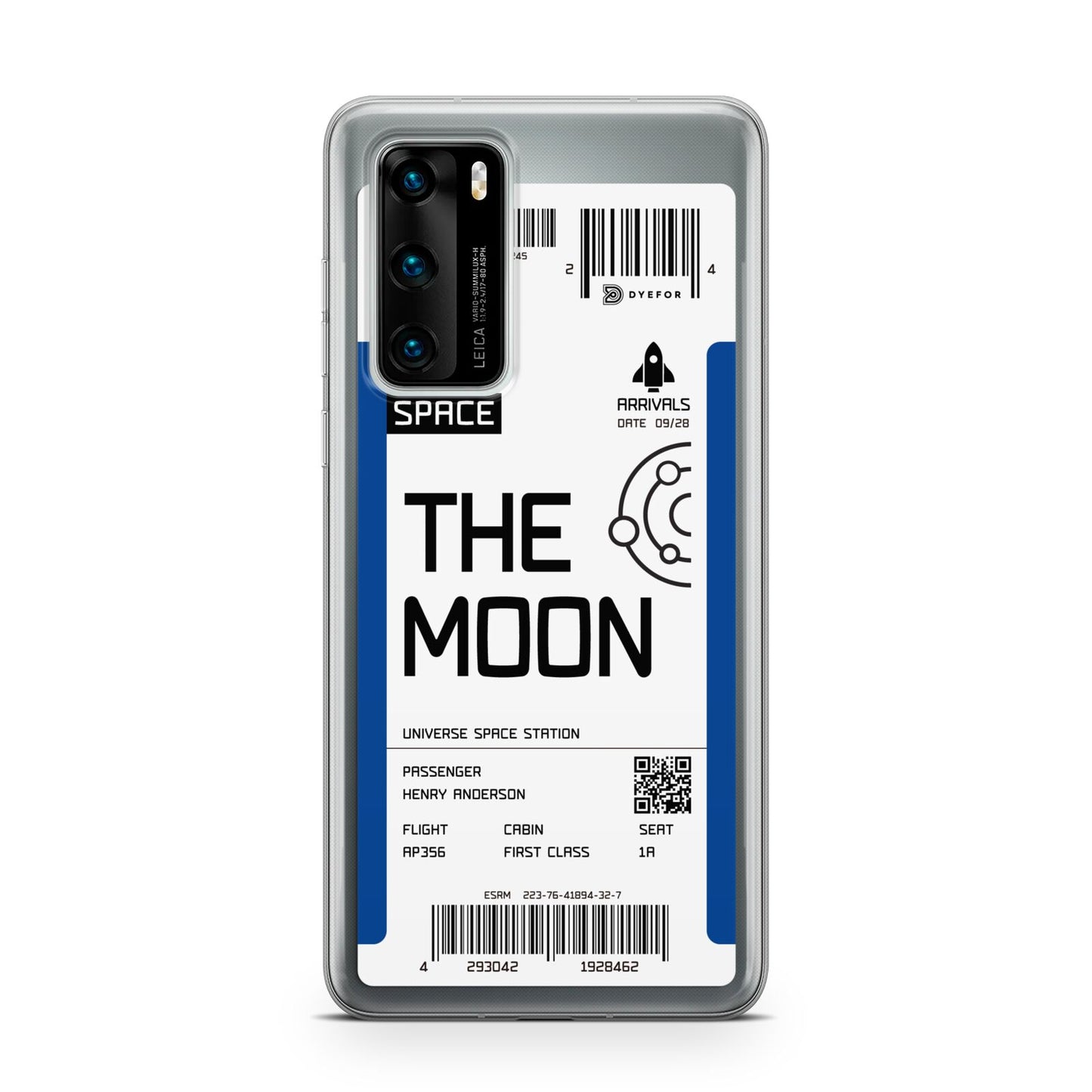 The Moon Boarding Pass Huawei P40 Phone Case