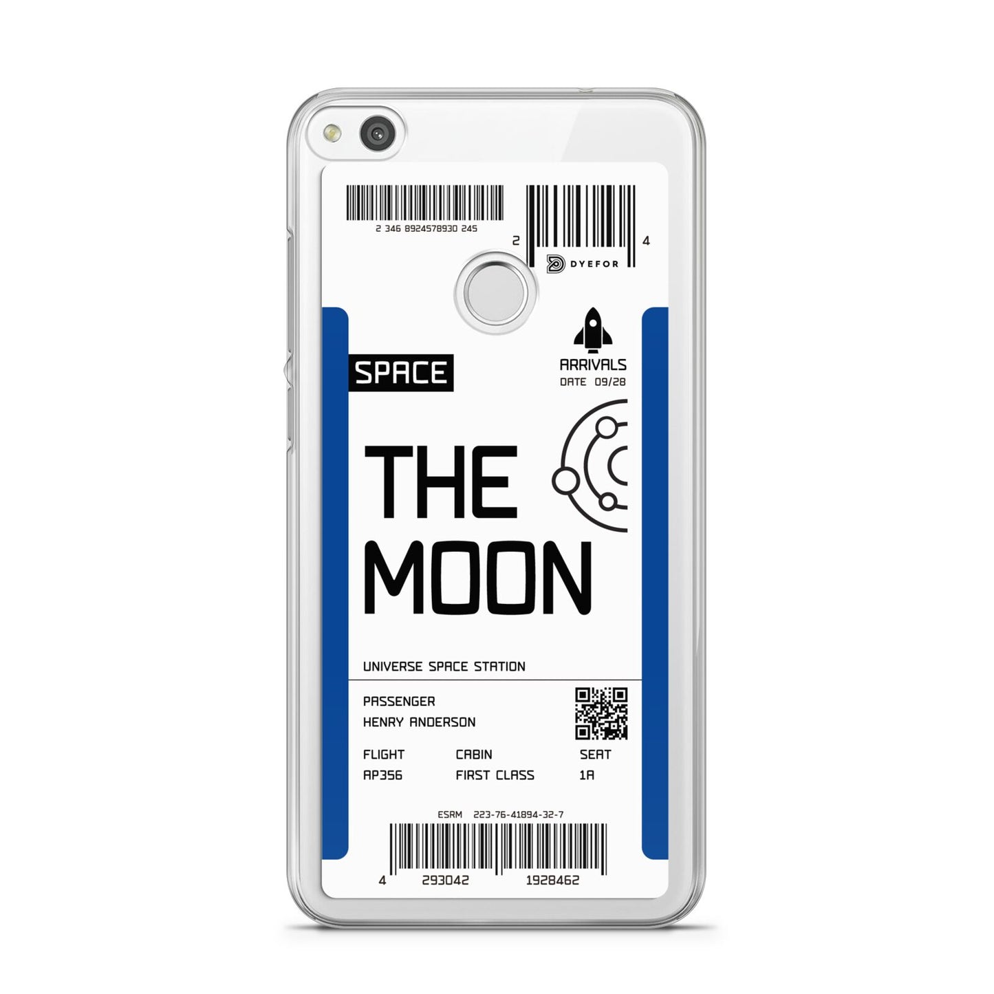 The Moon Boarding Pass Huawei P8 Lite Case