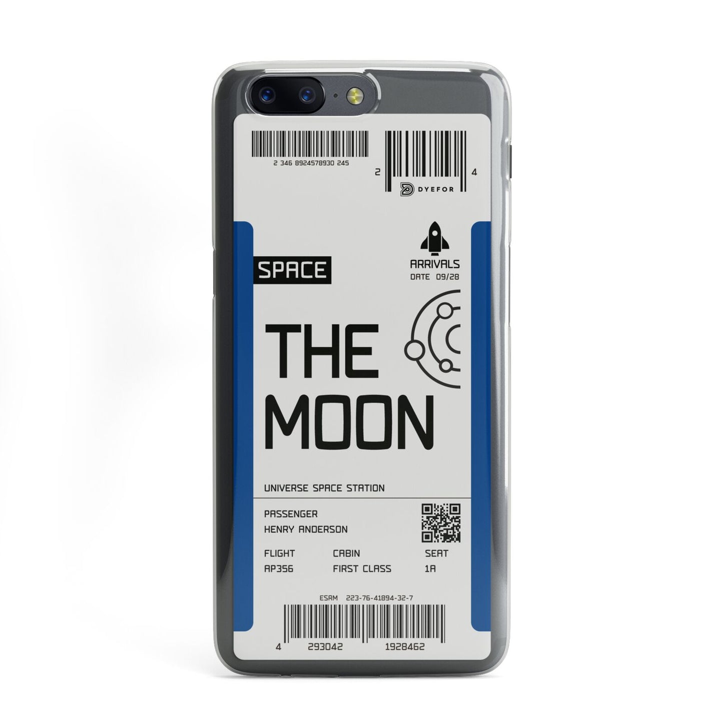 The Moon Boarding Pass OnePlus Case