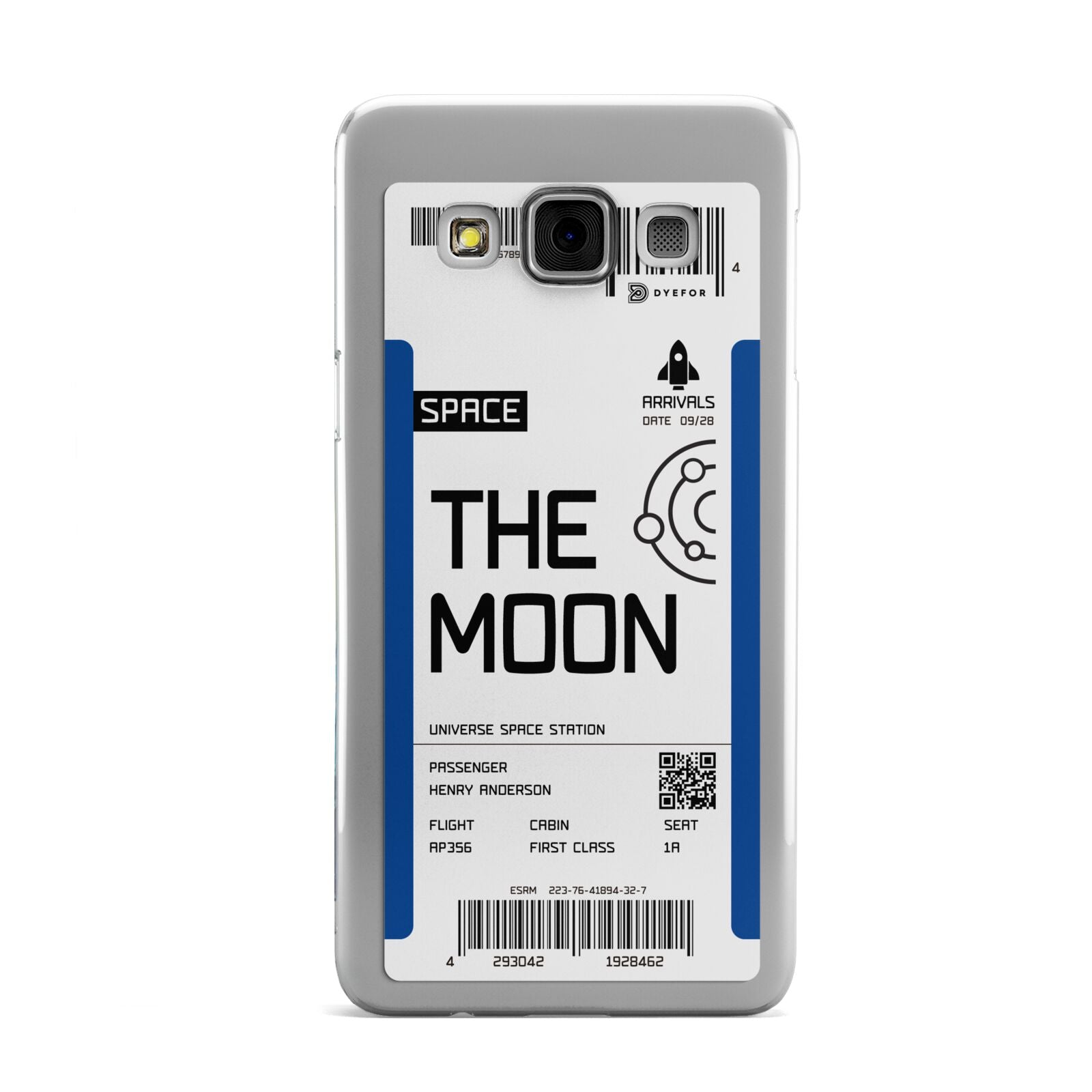 The Moon Boarding Pass Samsung Galaxy A3 Case
