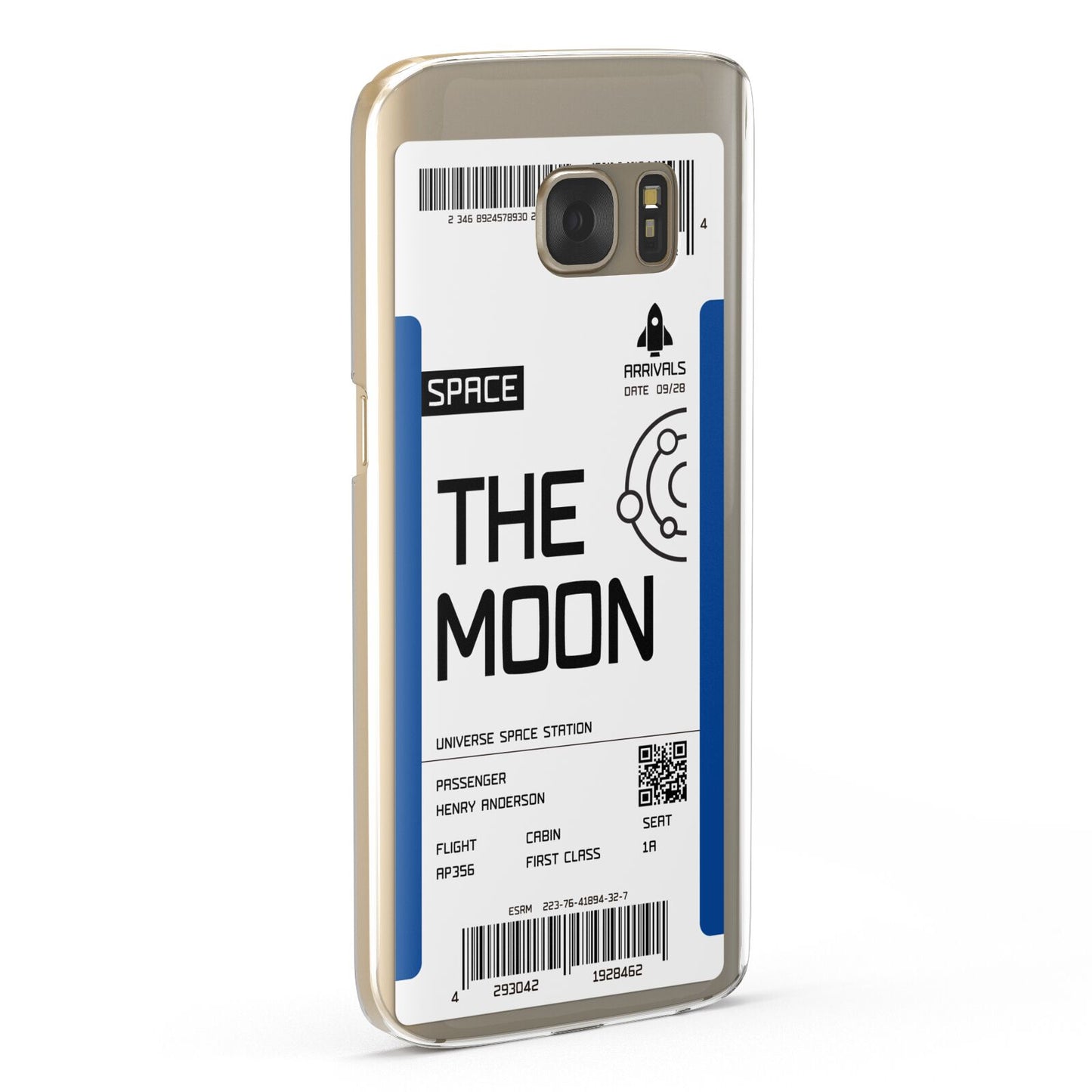 The Moon Boarding Pass Samsung Galaxy Case Fourty Five Degrees
