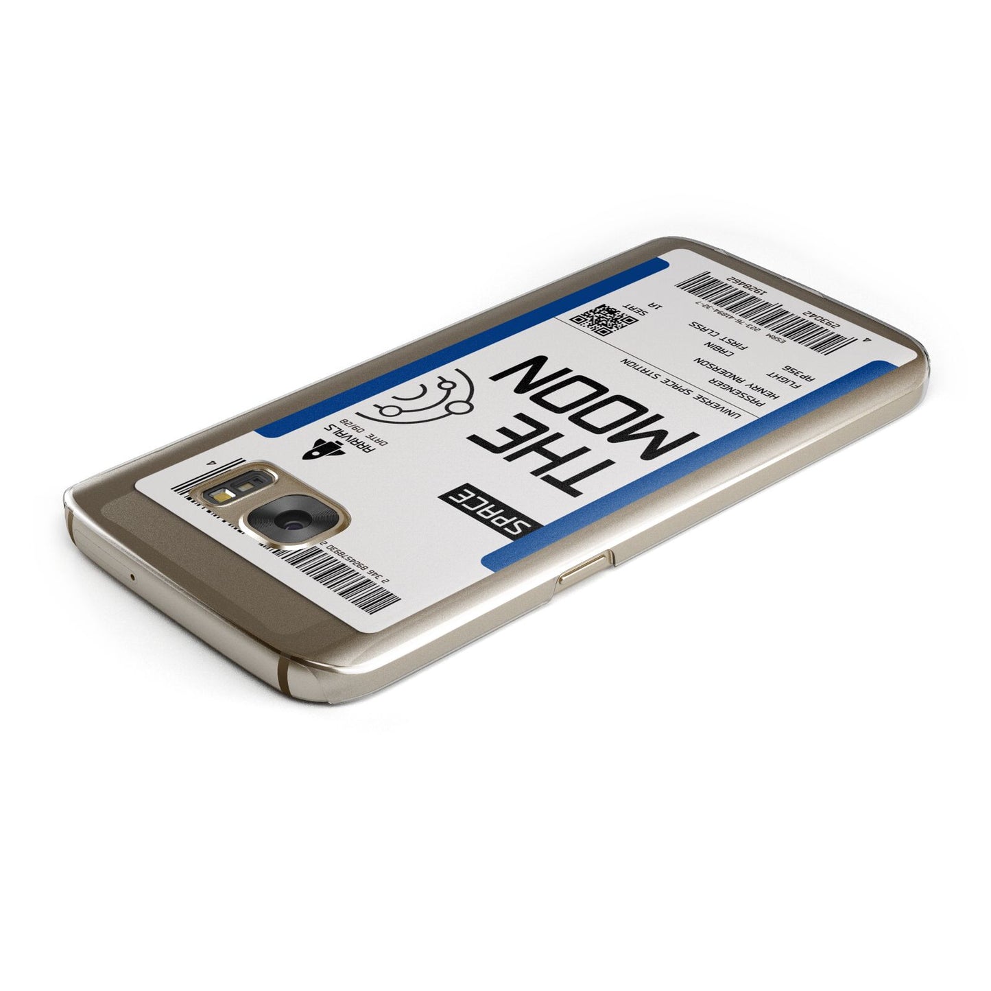 The Moon Boarding Pass Samsung Galaxy Case Top Cutout