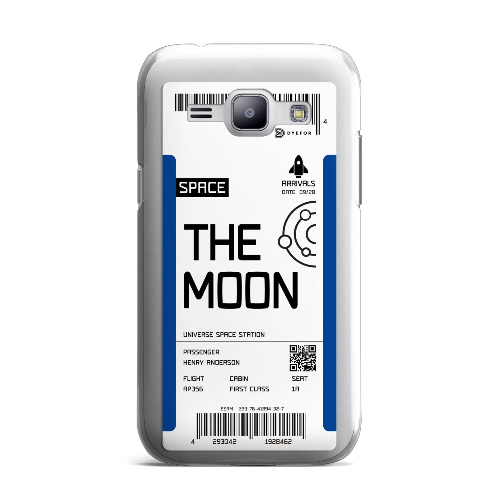 The Moon Boarding Pass Samsung Galaxy J1 2015 Case