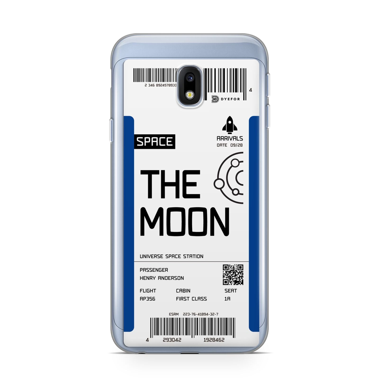 The Moon Boarding Pass Samsung Galaxy J3 2017 Case