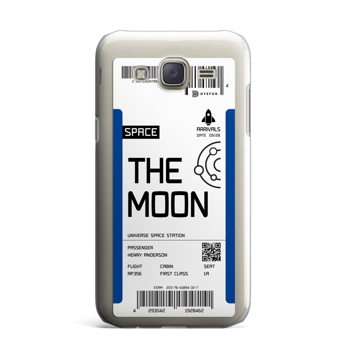 The Moon Boarding Pass Samsung Galaxy J7 Case