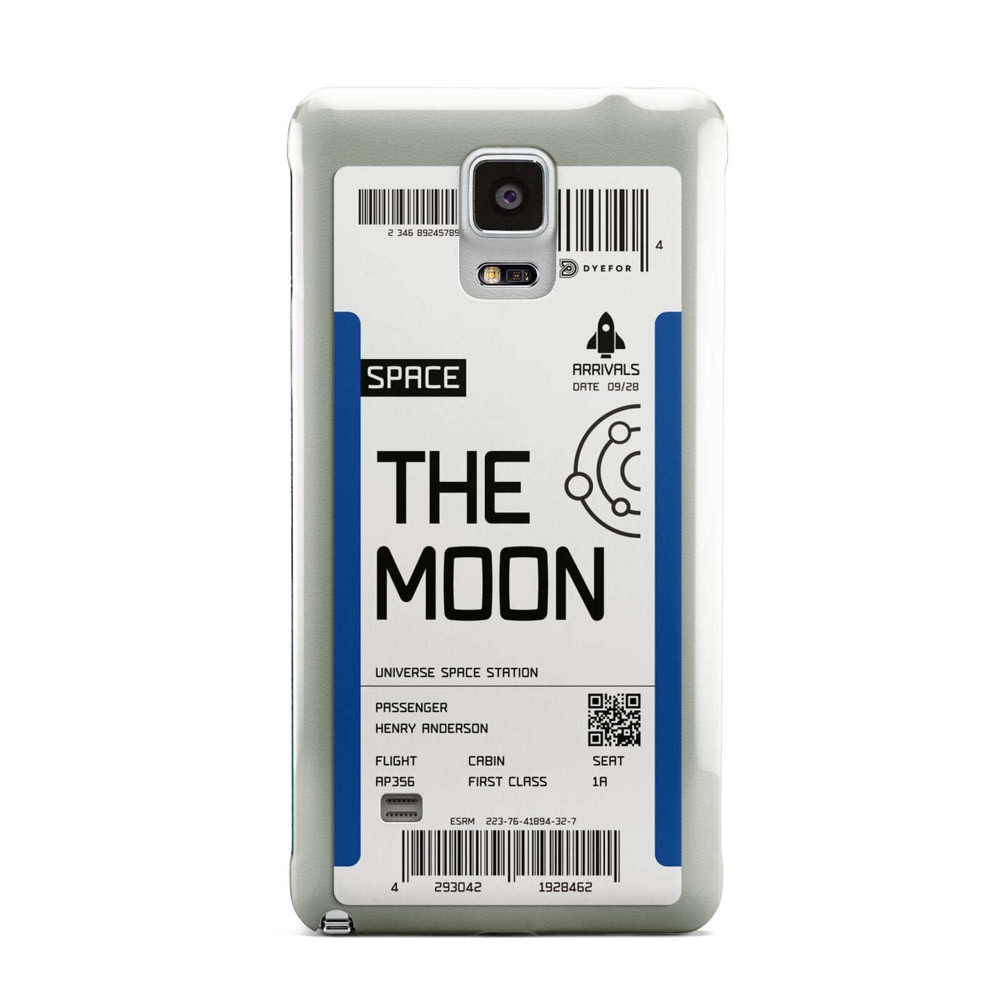 The Moon Boarding Pass Samsung Galaxy Note 4 Case