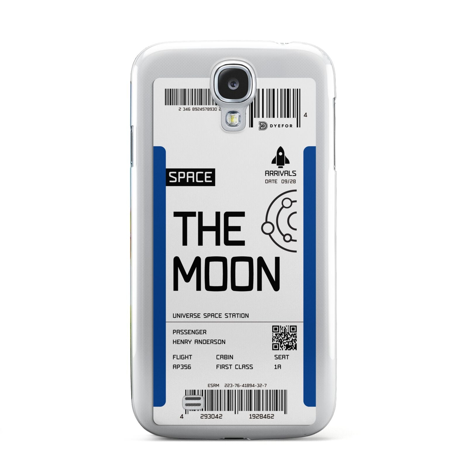 The Moon Boarding Pass Samsung Galaxy S4 Case