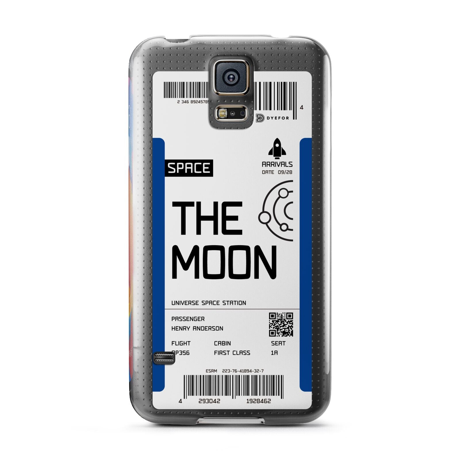 The Moon Boarding Pass Samsung Galaxy S5 Case